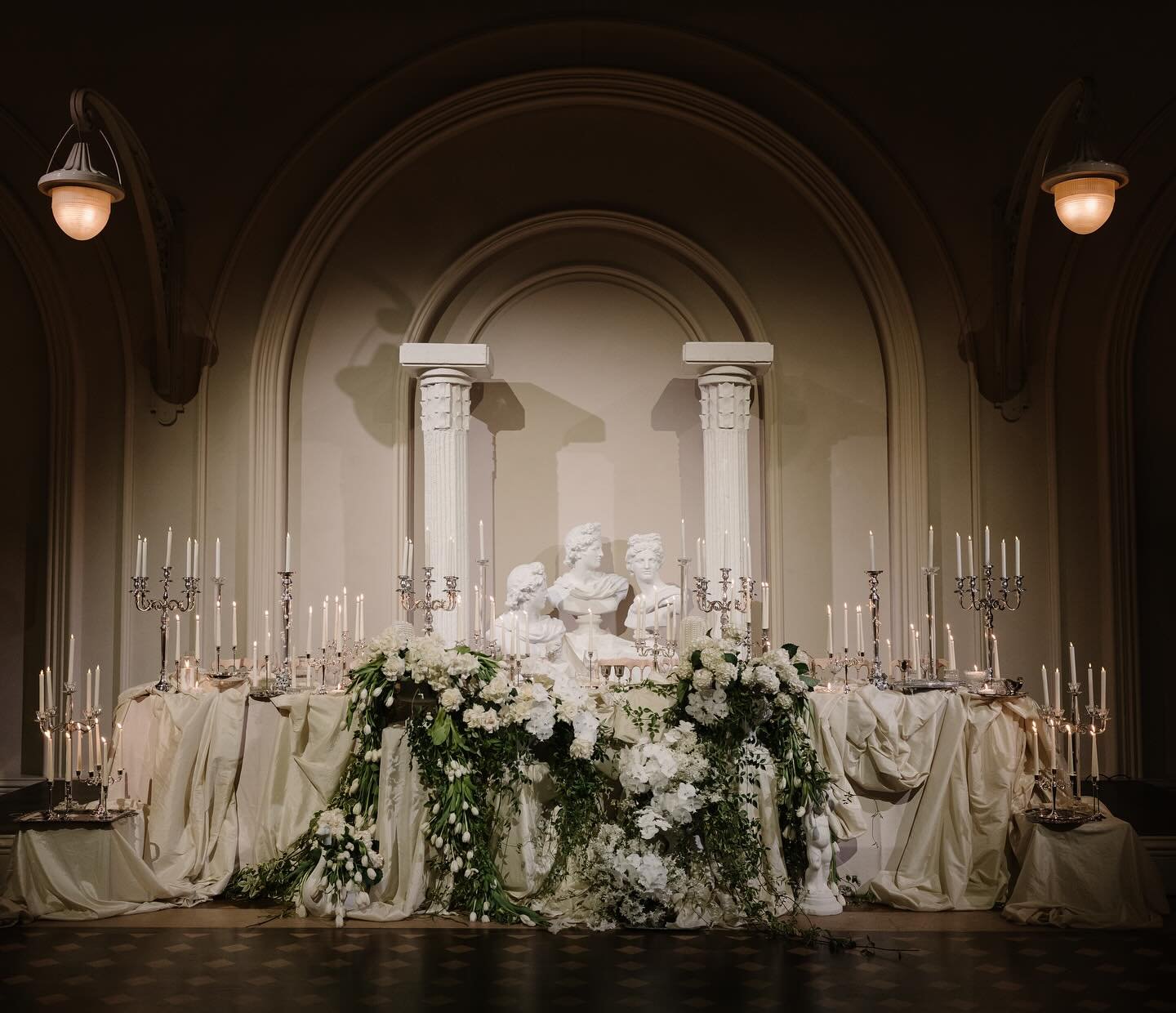 Affie &amp; Petar&rsquo;s timeless soir&eacute;e, dripping in regal sentiment &amp; the deepest of romance ✨

Lovers: @affiejakimova @petarjaki 
Wedding Stylist and Florals: @bohemian_blooms
Wedding Planner and Coordinator: @bellamiaevents
Venue: @th