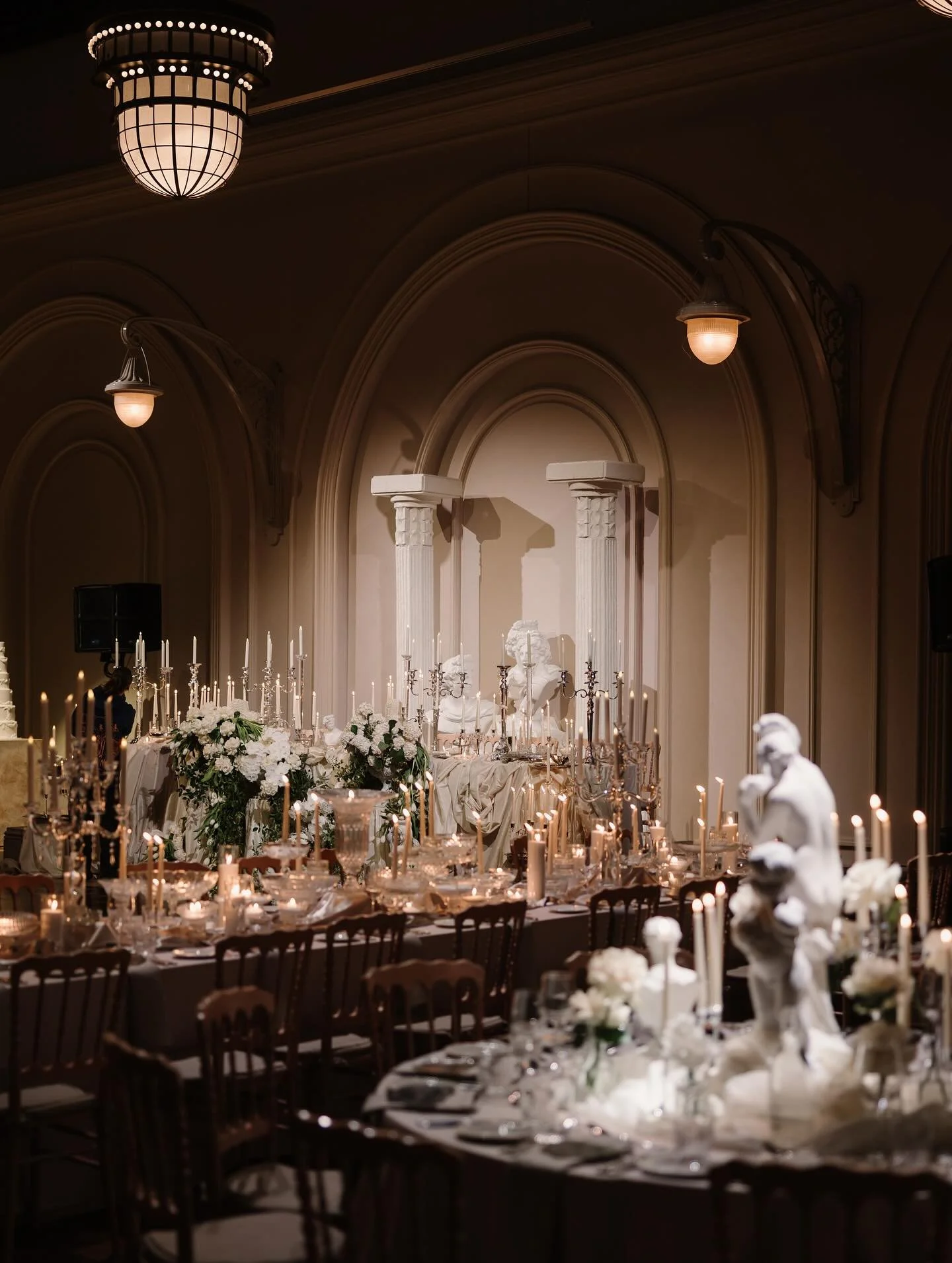 A breathtaking candle laden dream, timeless &amp; decadent, befitting the royalty of lovers Affie &amp; Petar.

Wedding Designer, Stylist and Florals: @bohemian_blooms 
Wedding Planner and Coordinator: @bellamiaevents 
Venue: @thegroundsevents 
Photo