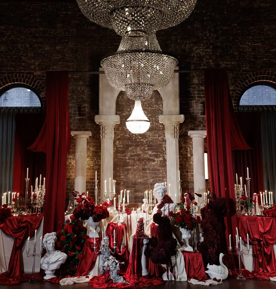 Timeless yet dramatic, with a palette that evokes regal allure, Brigitte &amp; Danny&rsquo;s vision is breathtaking at every turn 🥀

Bride @bricax 
Design, florals &amp; styling @bohemian_blooms 
Venue @thegrounds @thegroundsevents 
Photography @sal