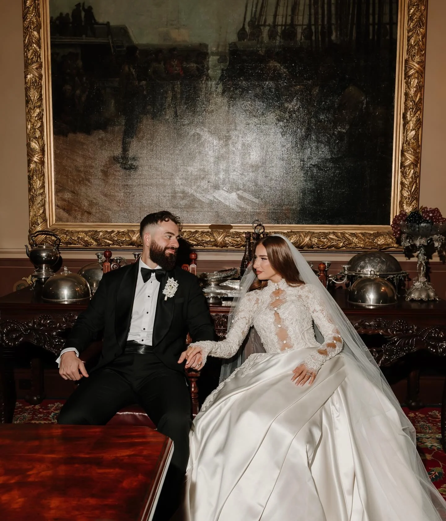 The OG Queen &amp; her refined, old word, regal &amp; utterly romantic evening of dreams ✨✨✨ 

Bride @briannawahhab 
Design, styling &amp; blooms @bohemian_blooms 
Photography @georgejohnphotography 
Planner @bellamiaevents 
Venue @thegrounds @thegro