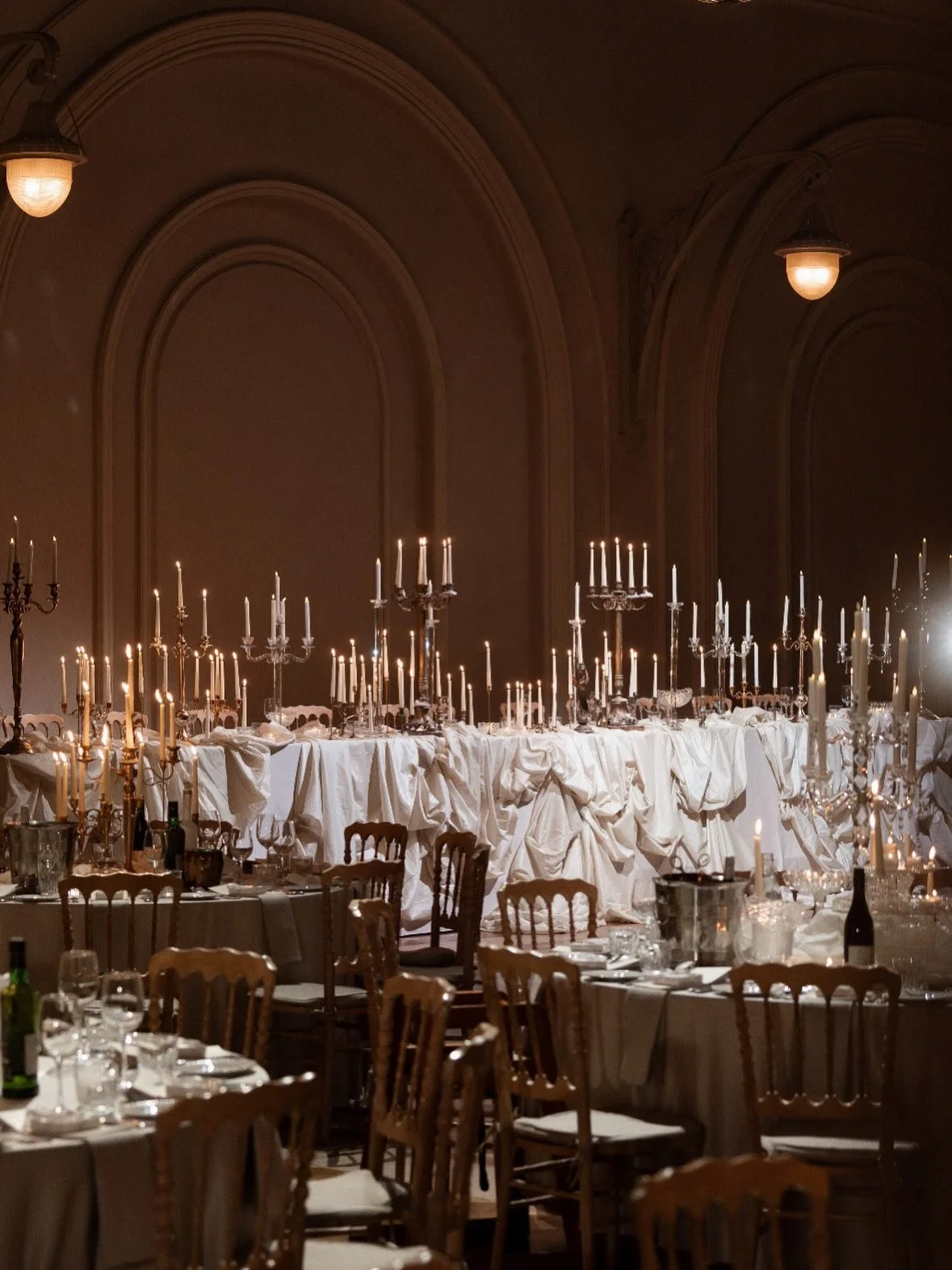 Draped in taffeta, drowned in candlelight ✨✨✨

Bride @alanahbekiaris 
Wedding design &amp; styling @bohemian_blooms 
Photographer @georgejohnphotography 
Venue @thegroundsevents 
Gown @normaandlili 
Videographer @treelife_films 
Content Creators/cont