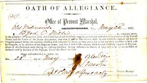 This oath, in the Library of Virginia, is NOT Mary's but gives an idea of what it was. There were various versions and format. The list of Alexandrians who signed is online through the Alexandria library.