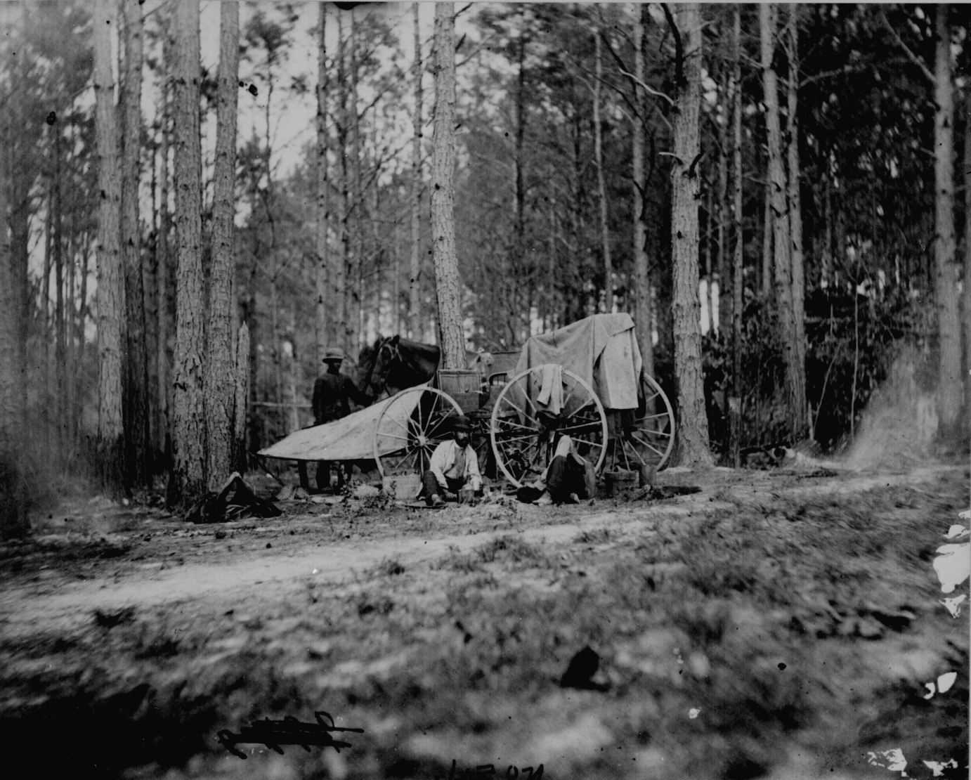 In the field near Petersburg Va., 111-B-5077, National Archives Identifier: 529185