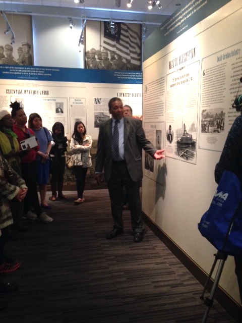 Dr. Frank Smith, museum director, tells the story of Robert Smalls.