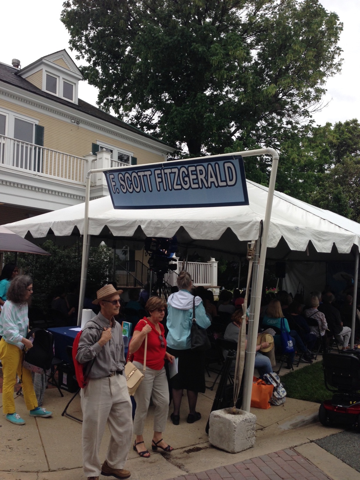 One of the many "Author PAVILIONS." Fitzgerald and wife Zelda are buried in Rockville. 