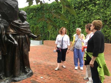 Explaining the story of Mary and Emily Edmunson. Photo courtesy of Joanne Lozar Glenn.