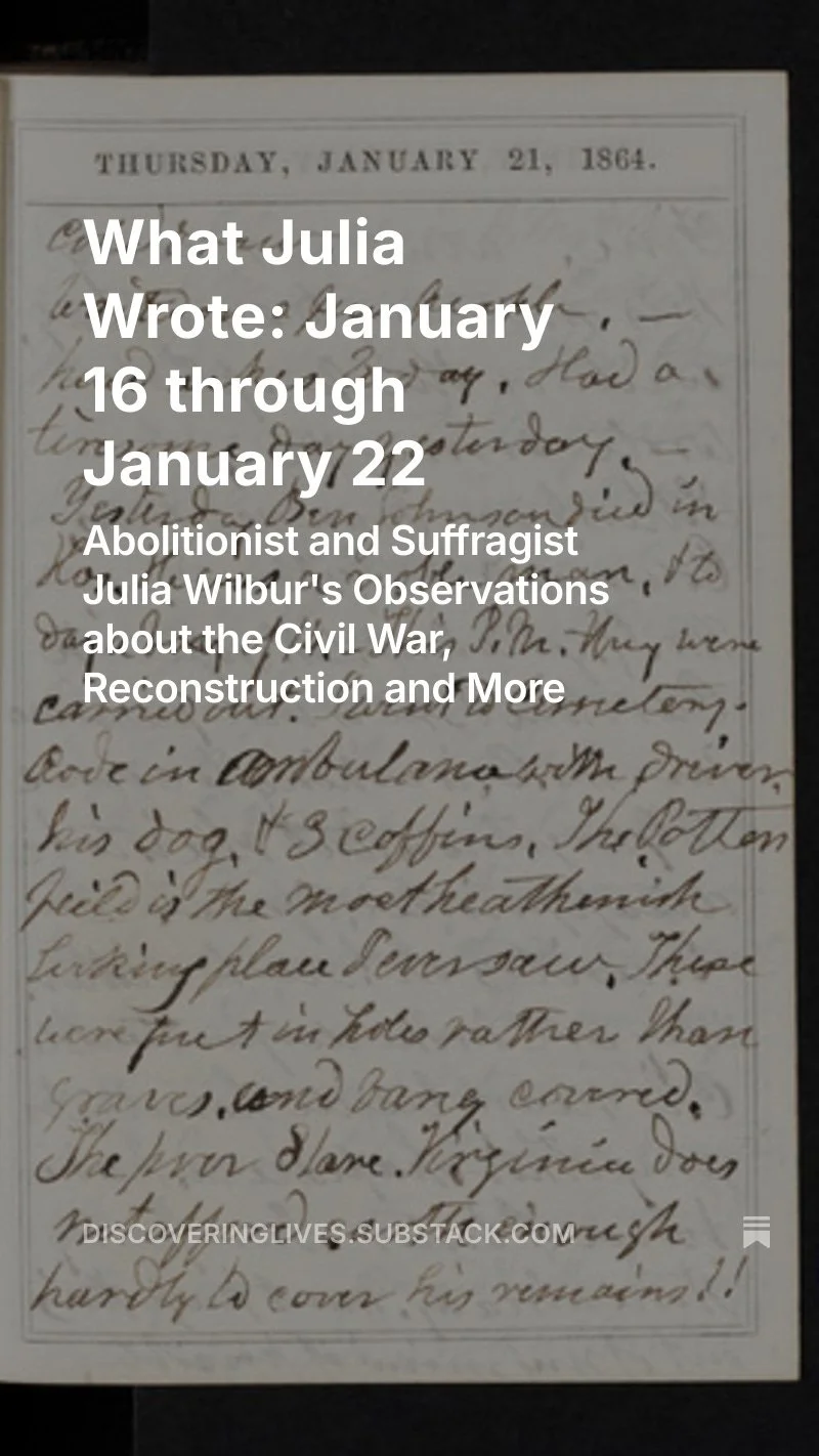 What Julia Wrote: January 16 to 22