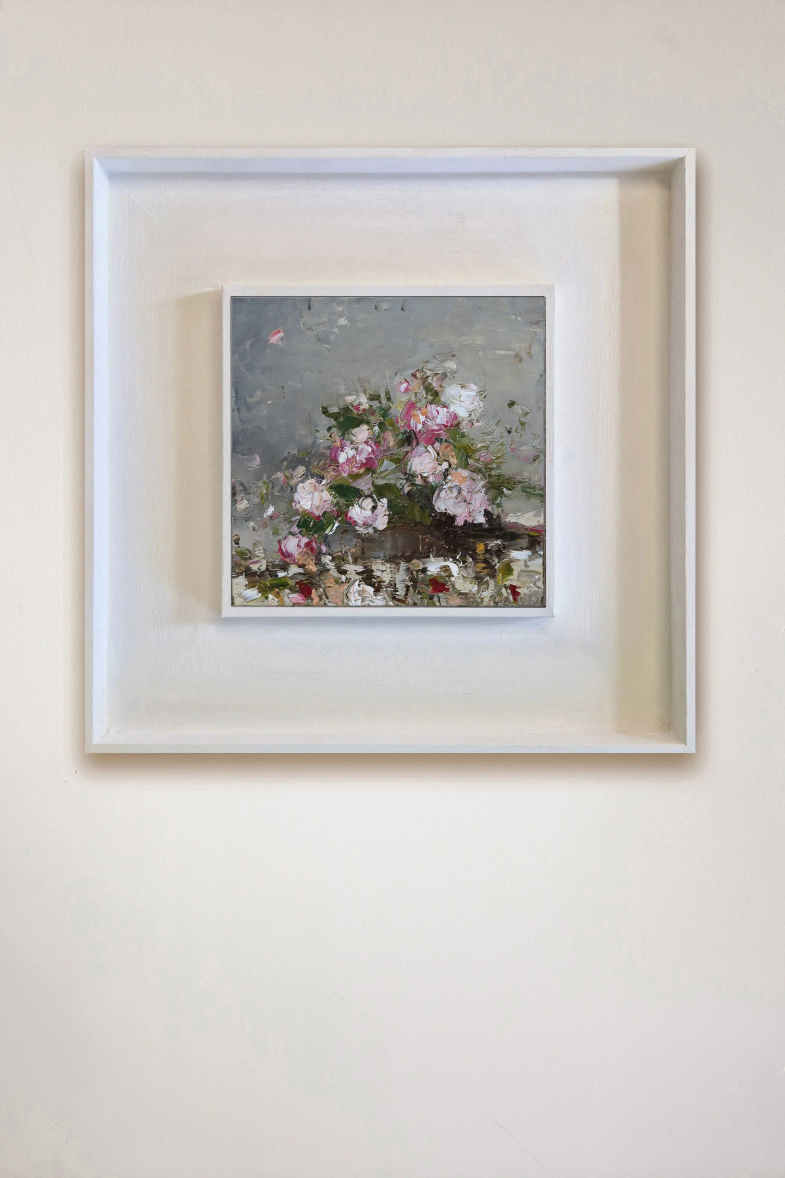 The Last to Bloom, Ranunculus 15 x 15cm on wall.jpg