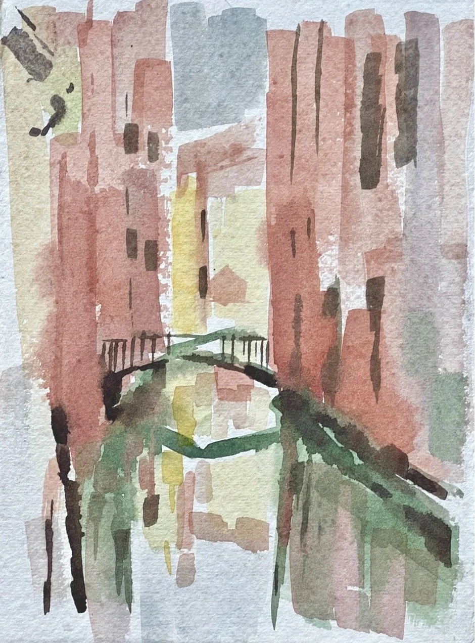 Venice canal. Watercolours on paper. 21 x 15 cm. £50.jpeg