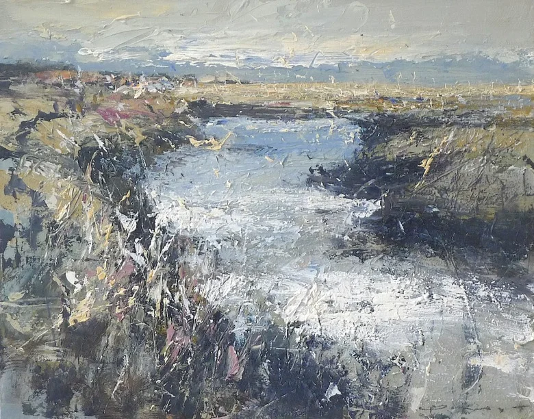 Cool and Calm, Brancaster 50x40cm plus frame, acrylic on canvas panel £1600.00.jpeg