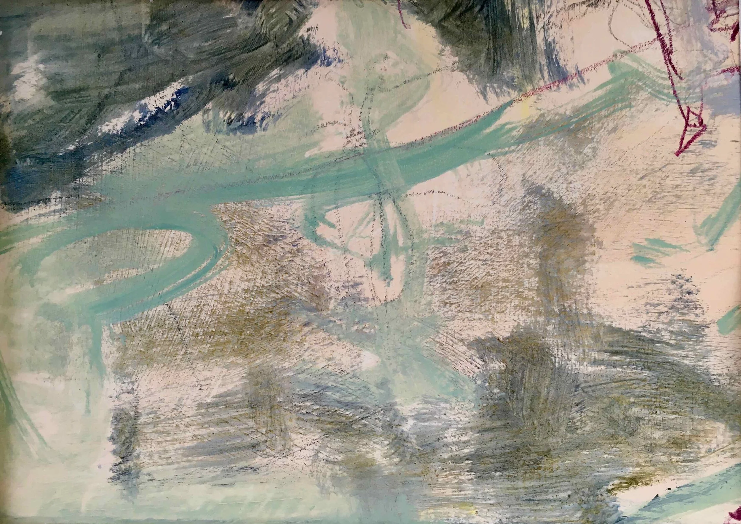 Autumn Palette, Beach, 12cm x 17cm.jpg