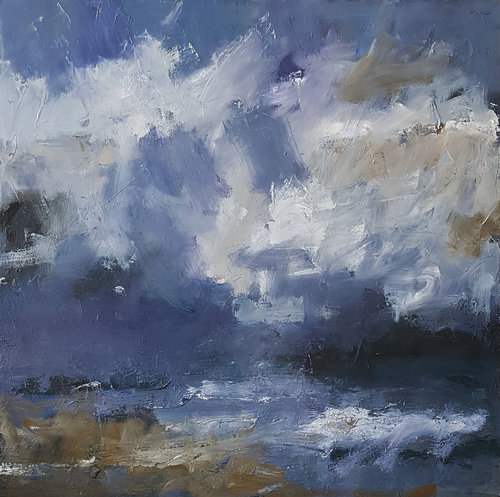 Pale clouds,waves breaking 100x100cm oil on canvas £2500 unframed.jpg