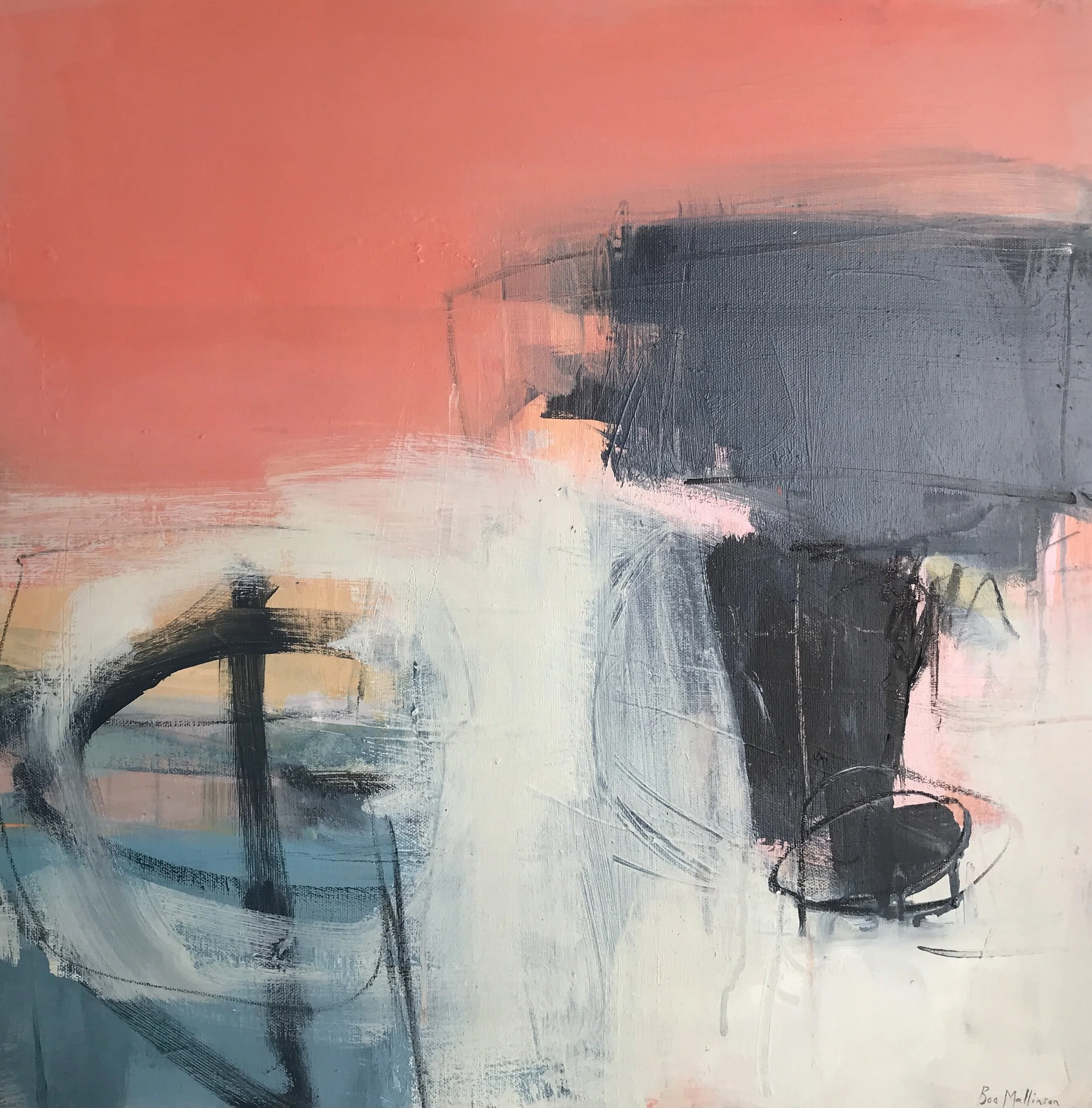Sundowner I 50x50cm acrylic and charcoal on canvas Gall P £825-min.JPG