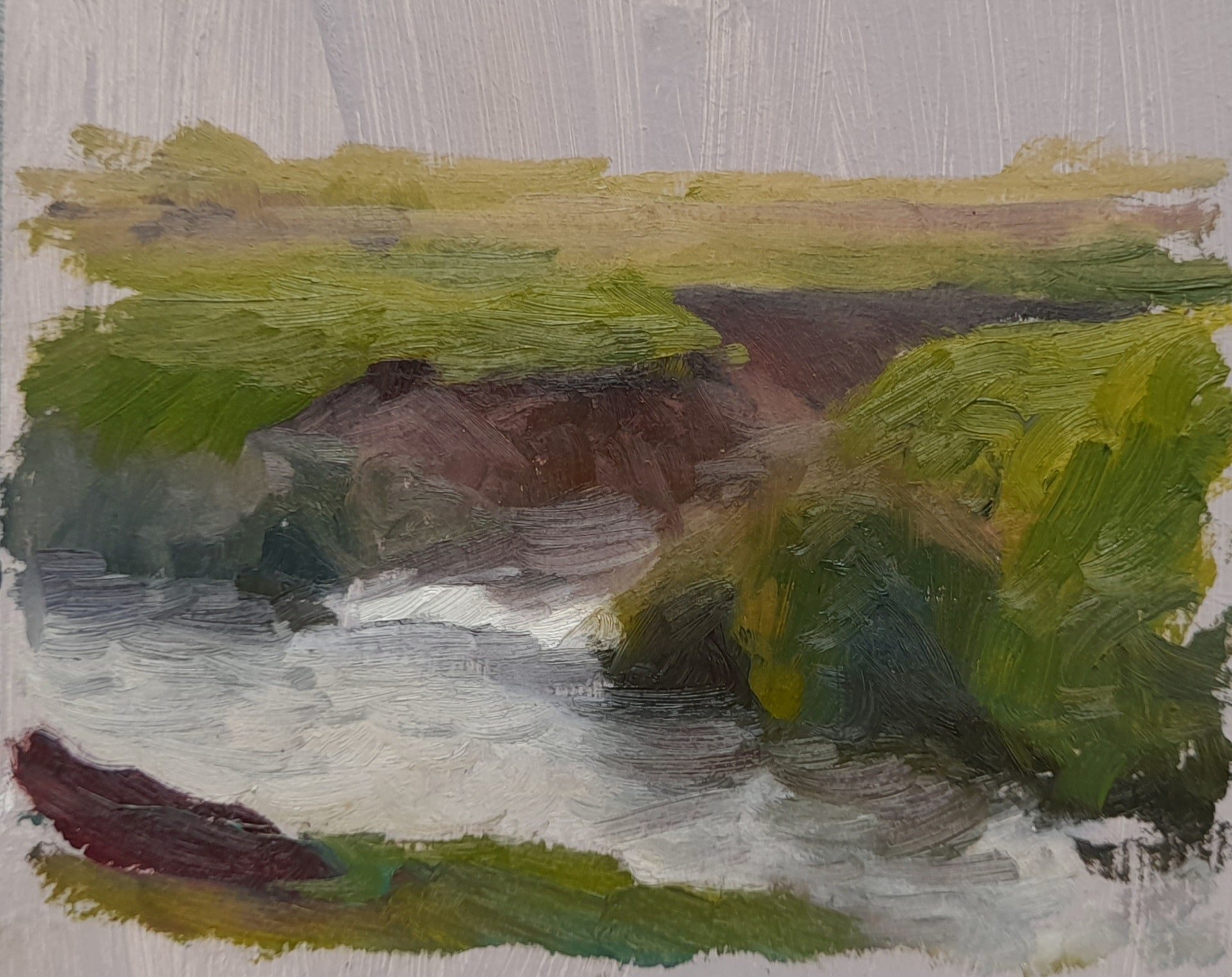 Stream study,£50, 4x5 inches, oil on board-min.jpeg