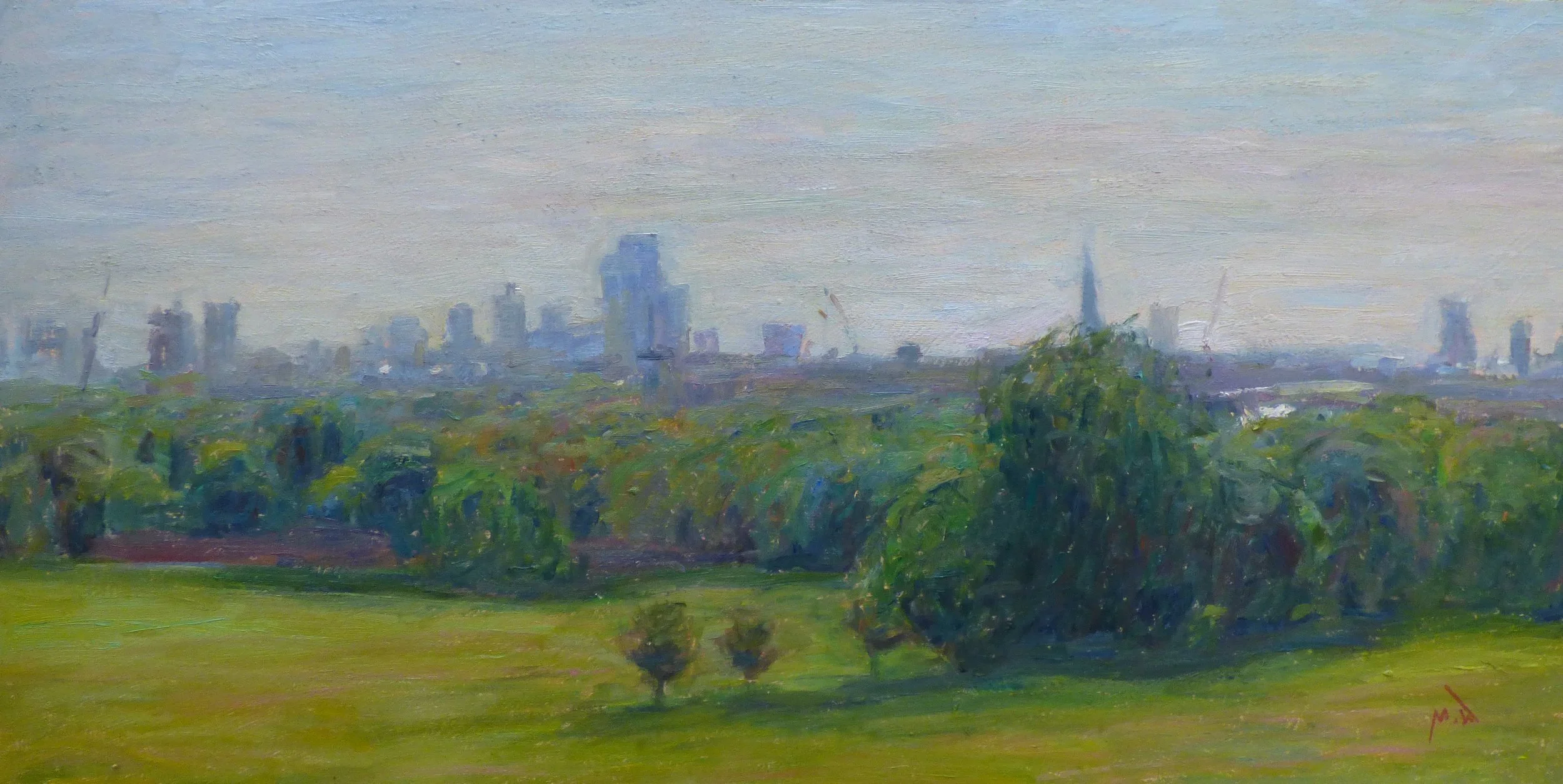 London From Hampstead Heath, Sun Effect.jpg