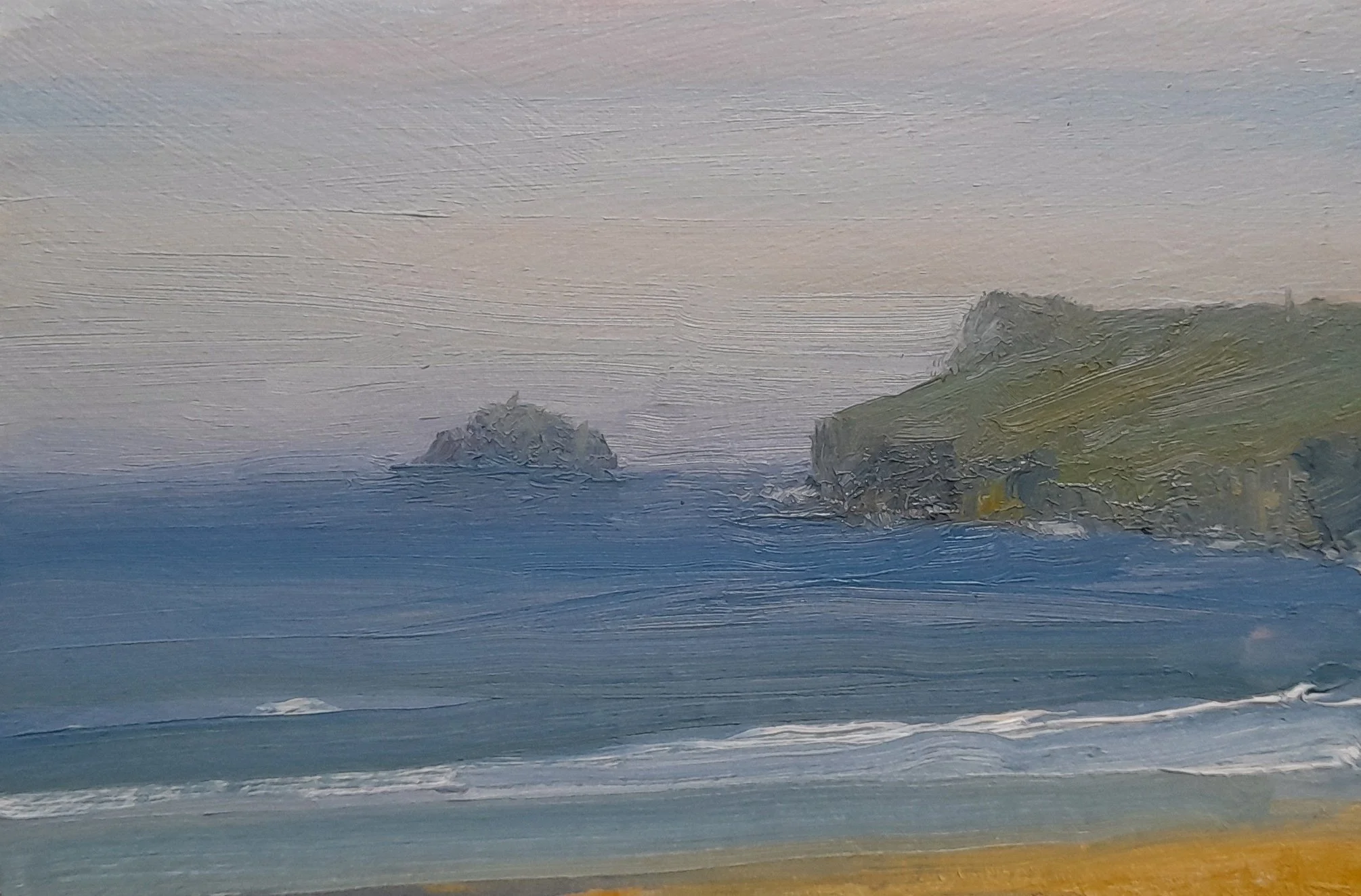 -Polzeath Beach-, 4 x 6  inches, £50.jpeg