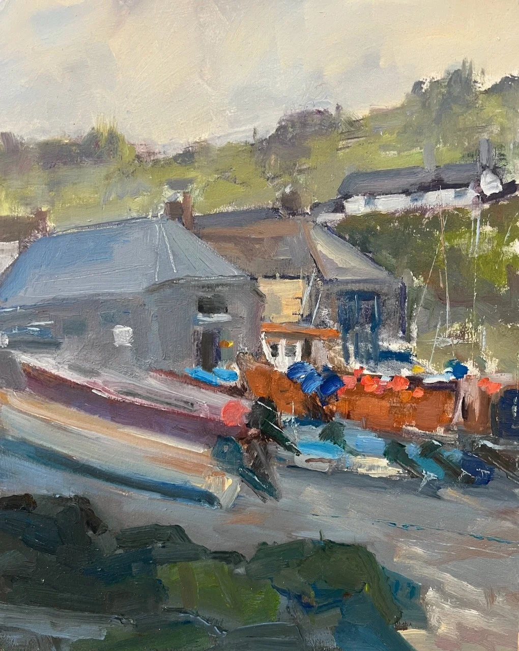 Cadgwith Cove in June, Oil on board 20cmx25cm £180.jpeg