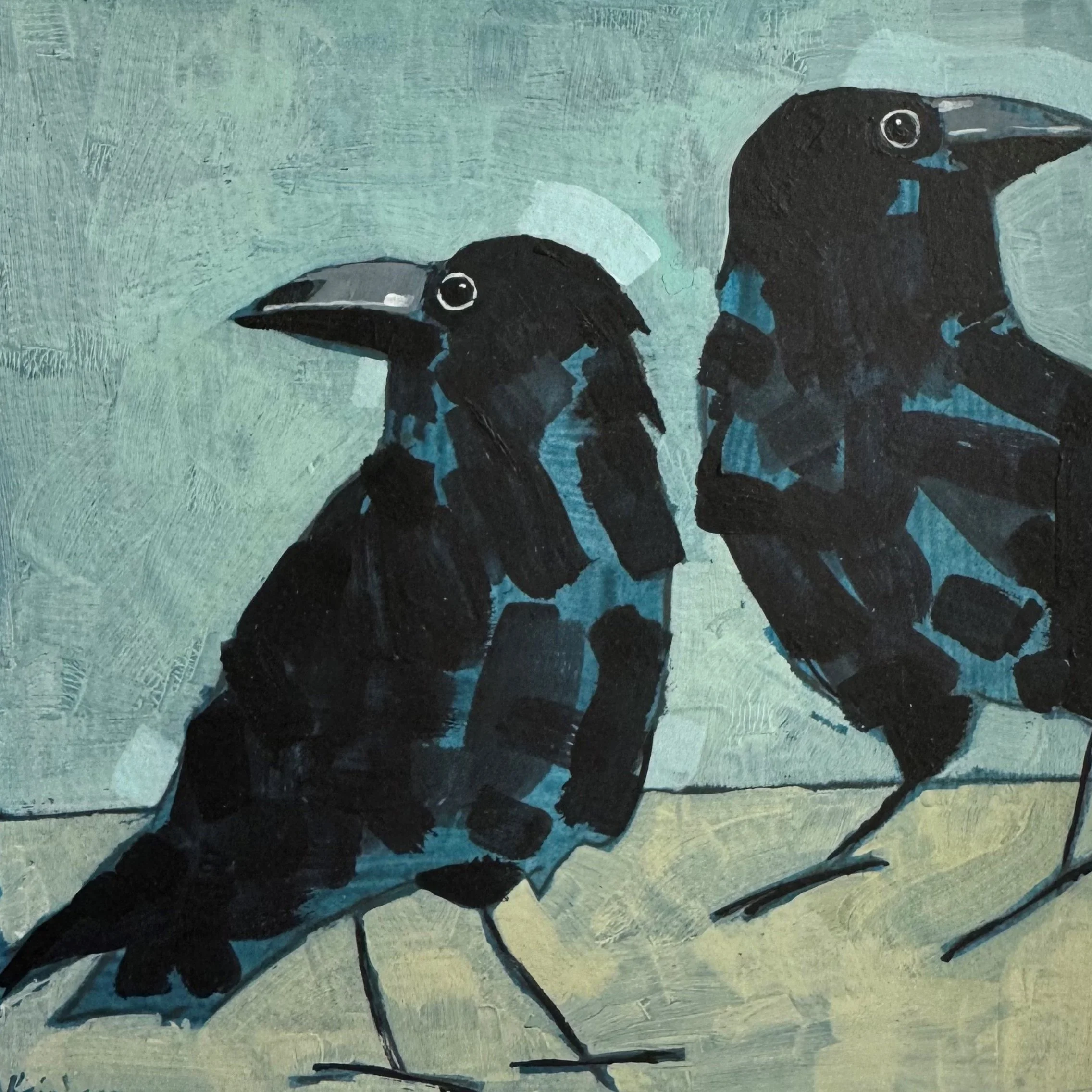 Christopher+Rainham+Two+Crows+12.5x12.5cm+acrylic+on+300gsm+paper+%C2%A350.jpg