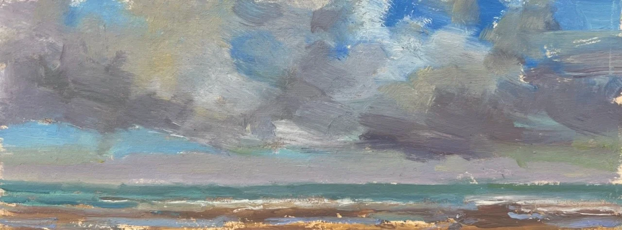 Scudding clouds, 25cmx9cm, oil on board, £65.jpeg