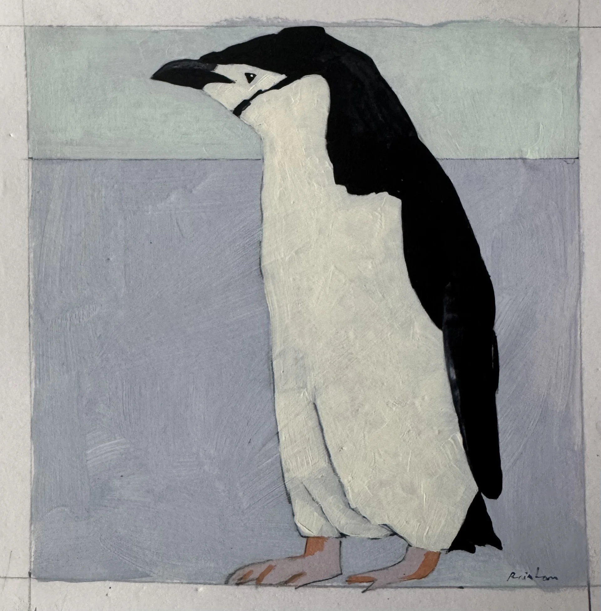 Chinstrap penguin 12.5x12.5cm acrylic on 300gsm paper £50.jpg