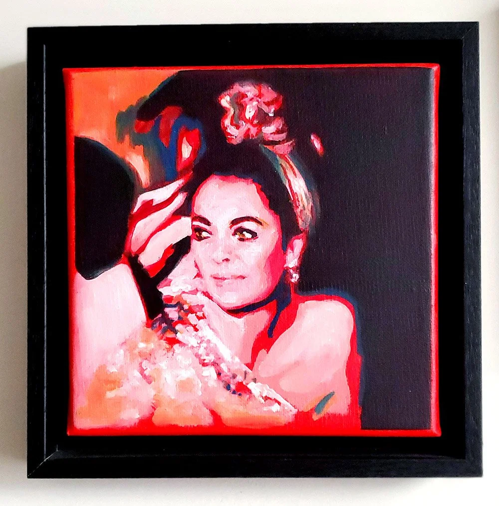 Big Girls Big Rocks_oil on canvas_(framed)_300 Sal Jones.jpg