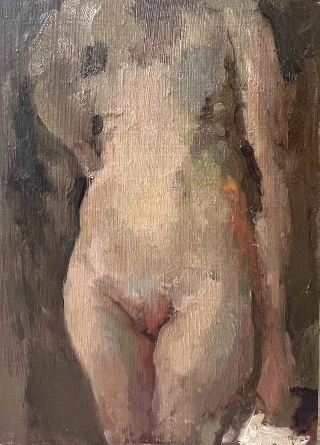 female nude, £200, 17cm by 13cm, oil on panel.jpg