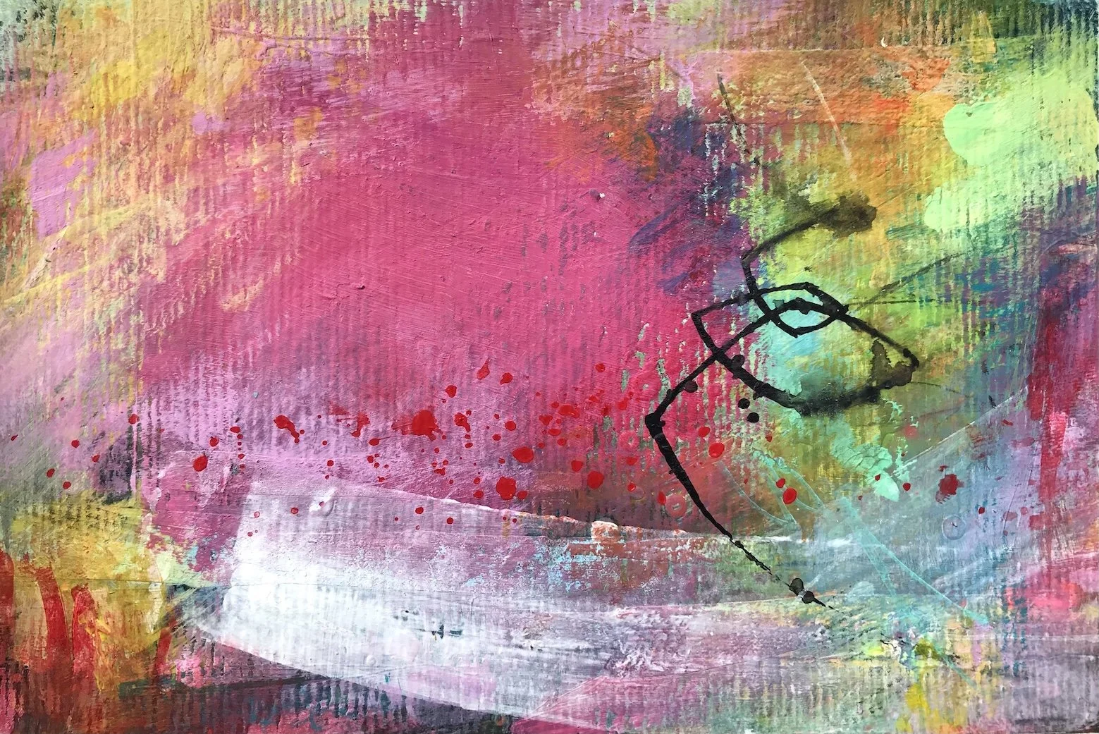 'Intercept' Acrylic on Fabriano paper 400gsm, 10x15cm, £50.jpg