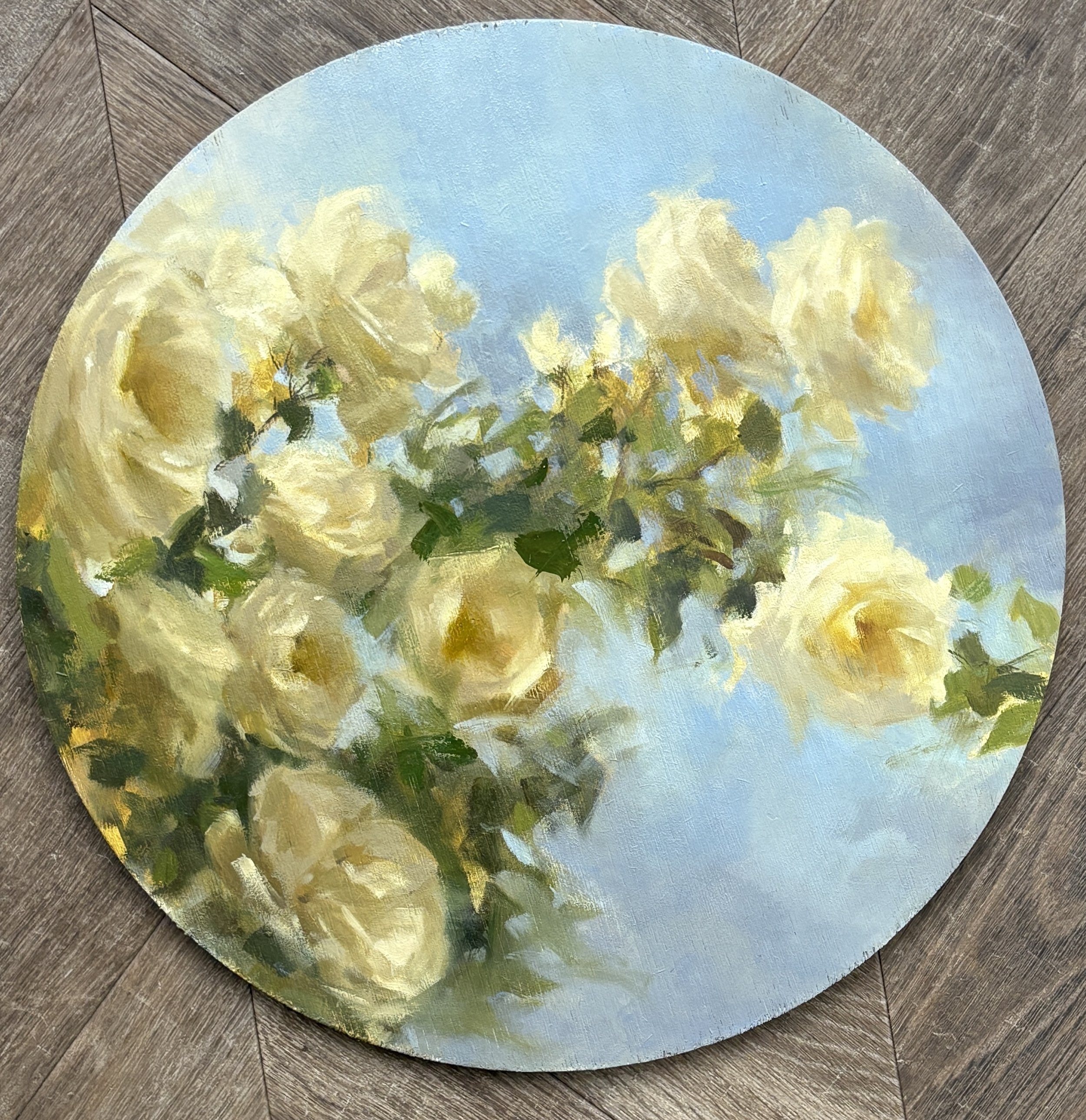 Winchester Whites in the Round,, oil on wood, 60x60cm framed, £1,200 Sophie M Cook.jpg