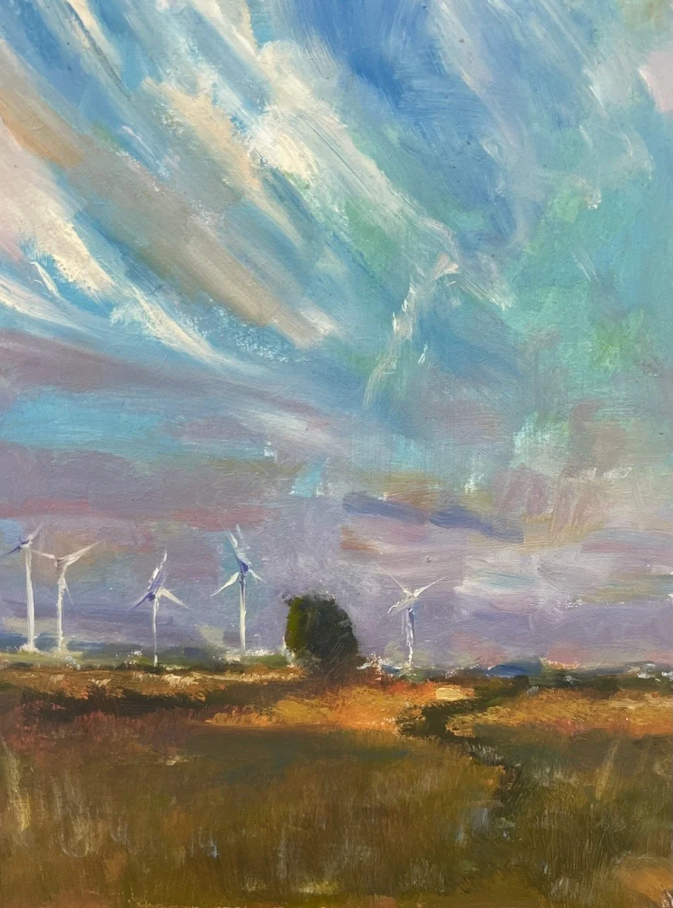 'Summer evening over the marsh' 15cmx20cmOil on board £95.jpeg