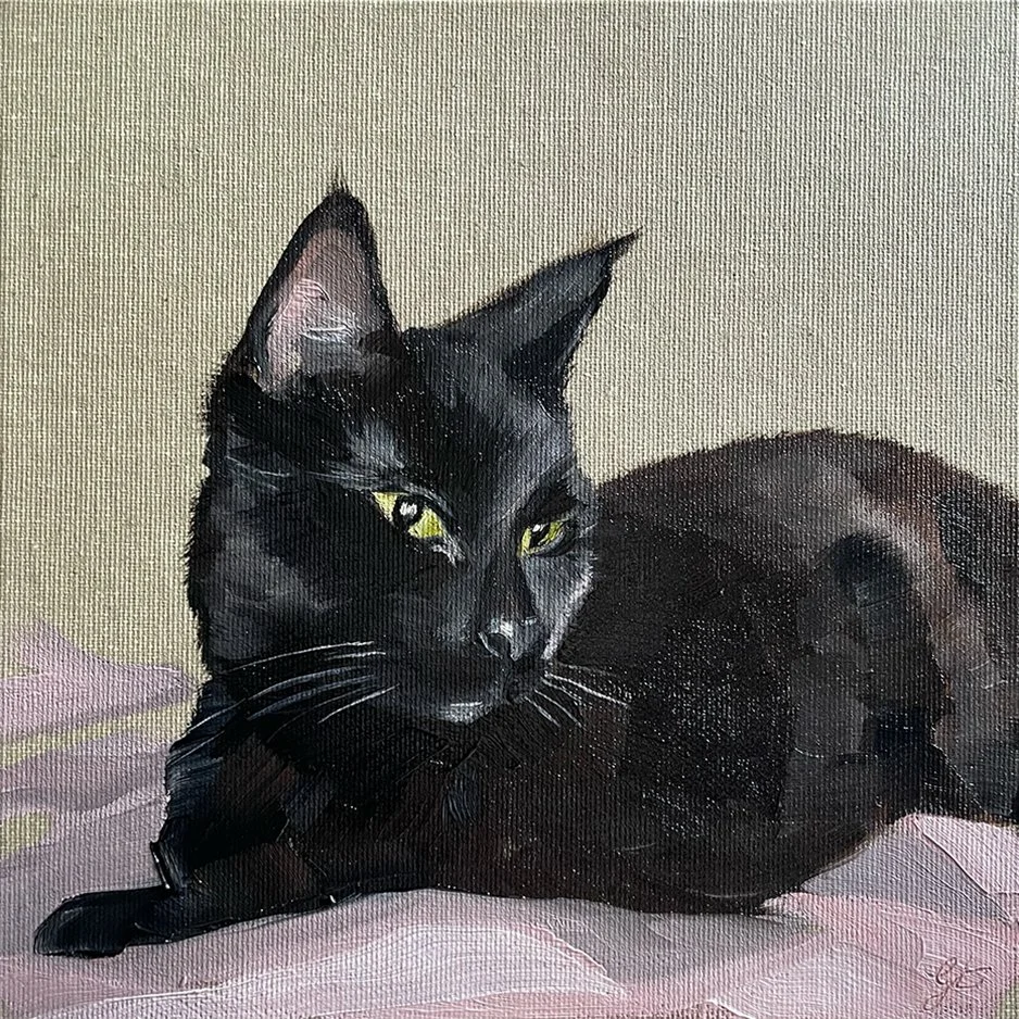 'Musing', 20x20cm, £100, Oil on Canvas Board, Grace Taylor.jpg