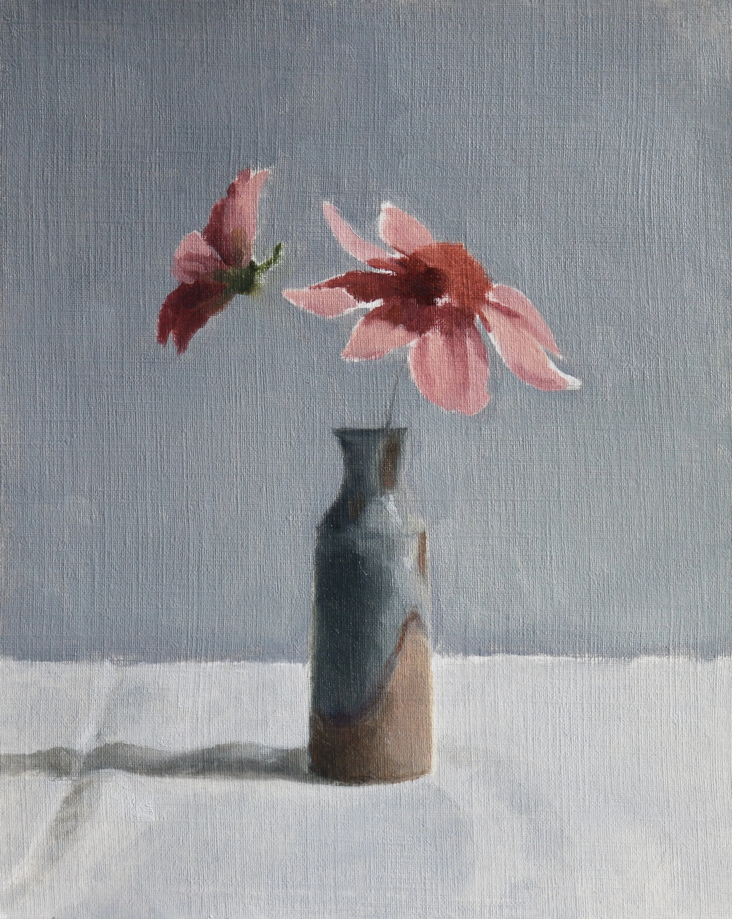 1.Little Study of Dahlias, 14.4x17.8cm, Oil on Canvas Paper, £135-1.jpeg