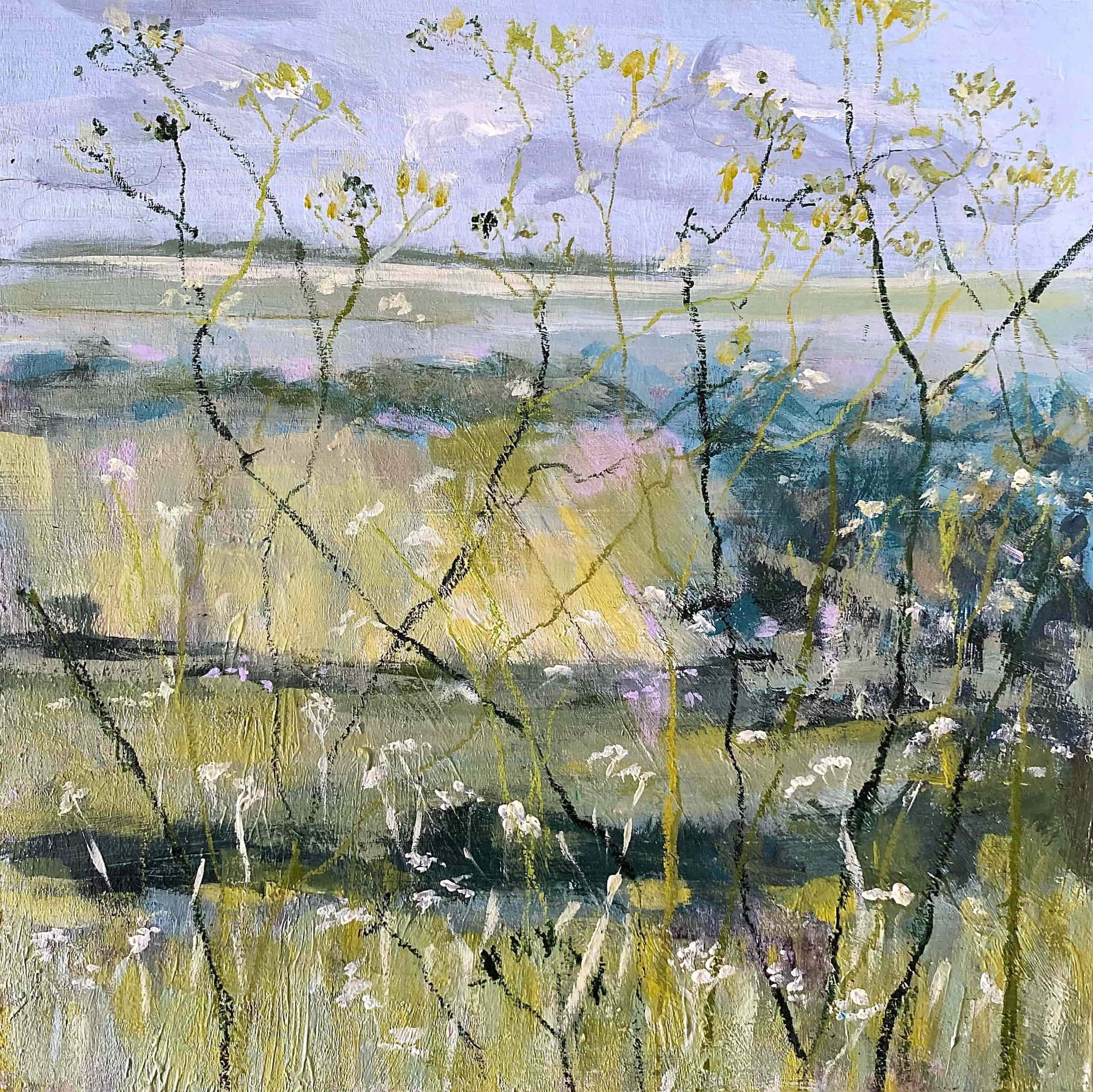 Last Of The Cow Parsley  12 x 12 inches  Acrylic on panel £215-min.jpg