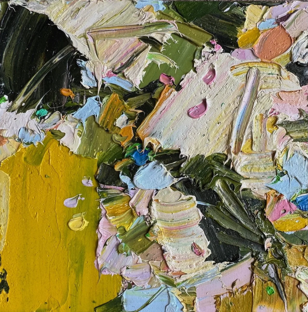 Silvi Schaumloeffel, oil on panel, Moss Garden - Study VII, 15x15cm- £165.jpeg