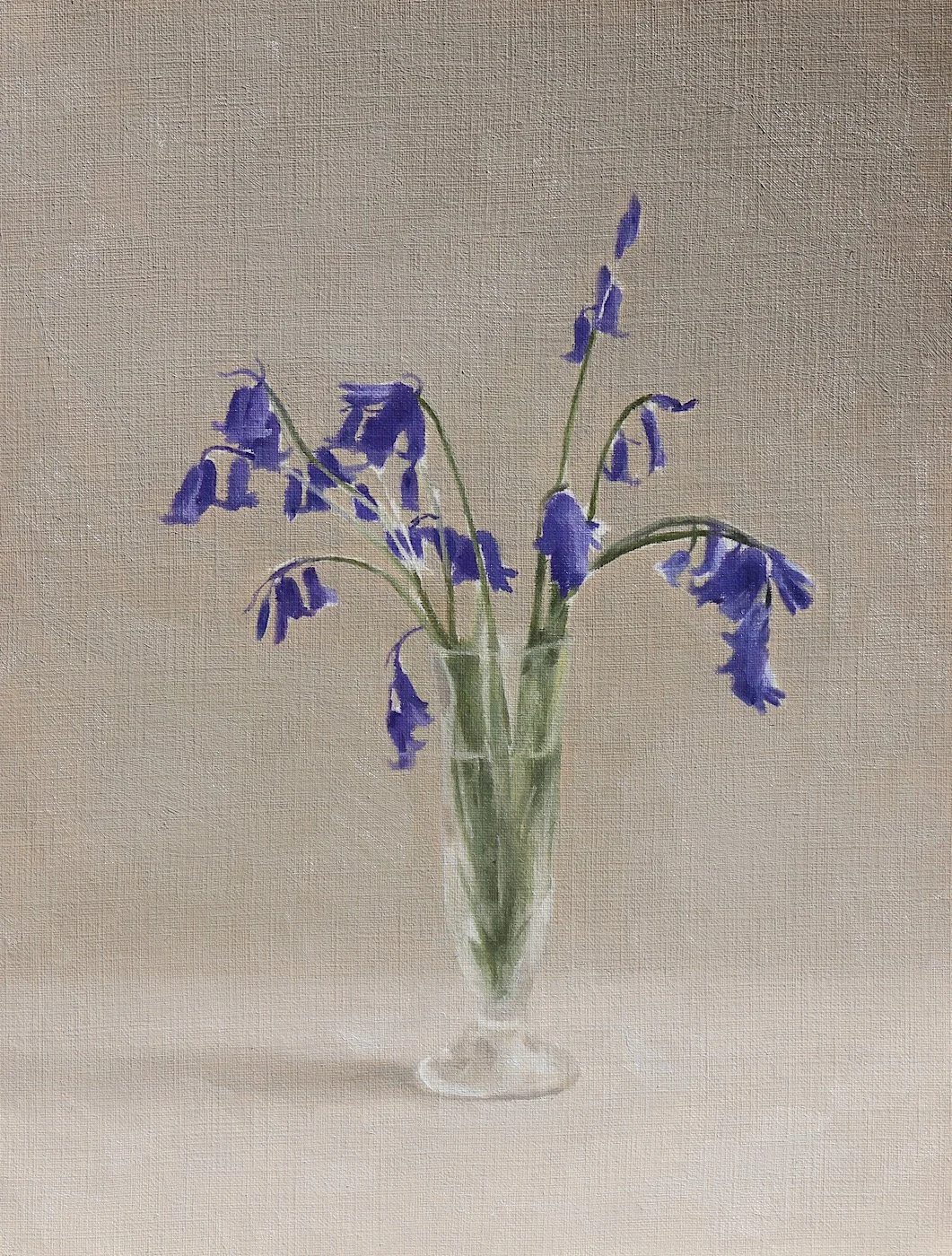 11.Little Study of Bluebells, 15.5x20.5cm, Oil on Canvas Paper, £50.JPG