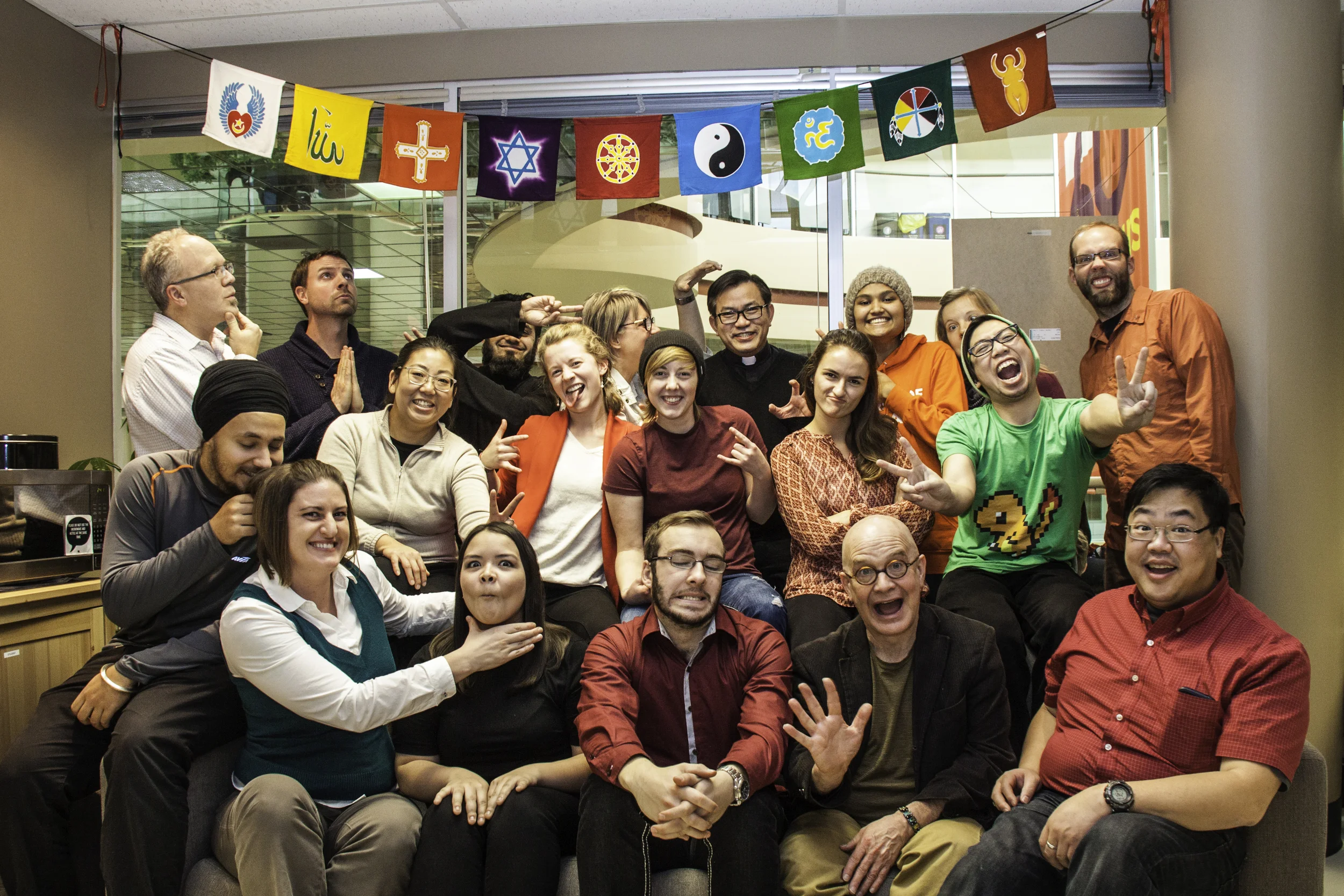 All the fantastic people YYC Campus Ministry works with at the Fatih and Spirituality Centre at the University of Calgary.
