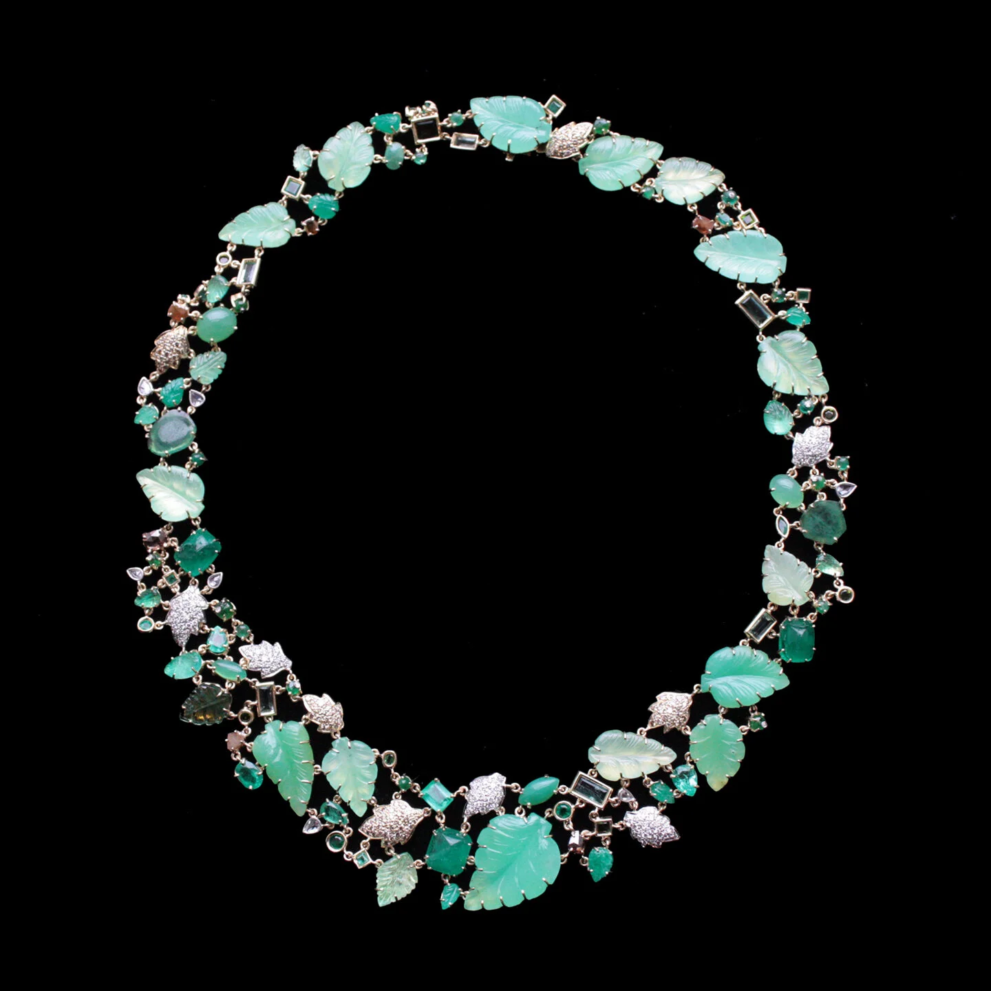   Emerald and Diamond Isabel Necklace  