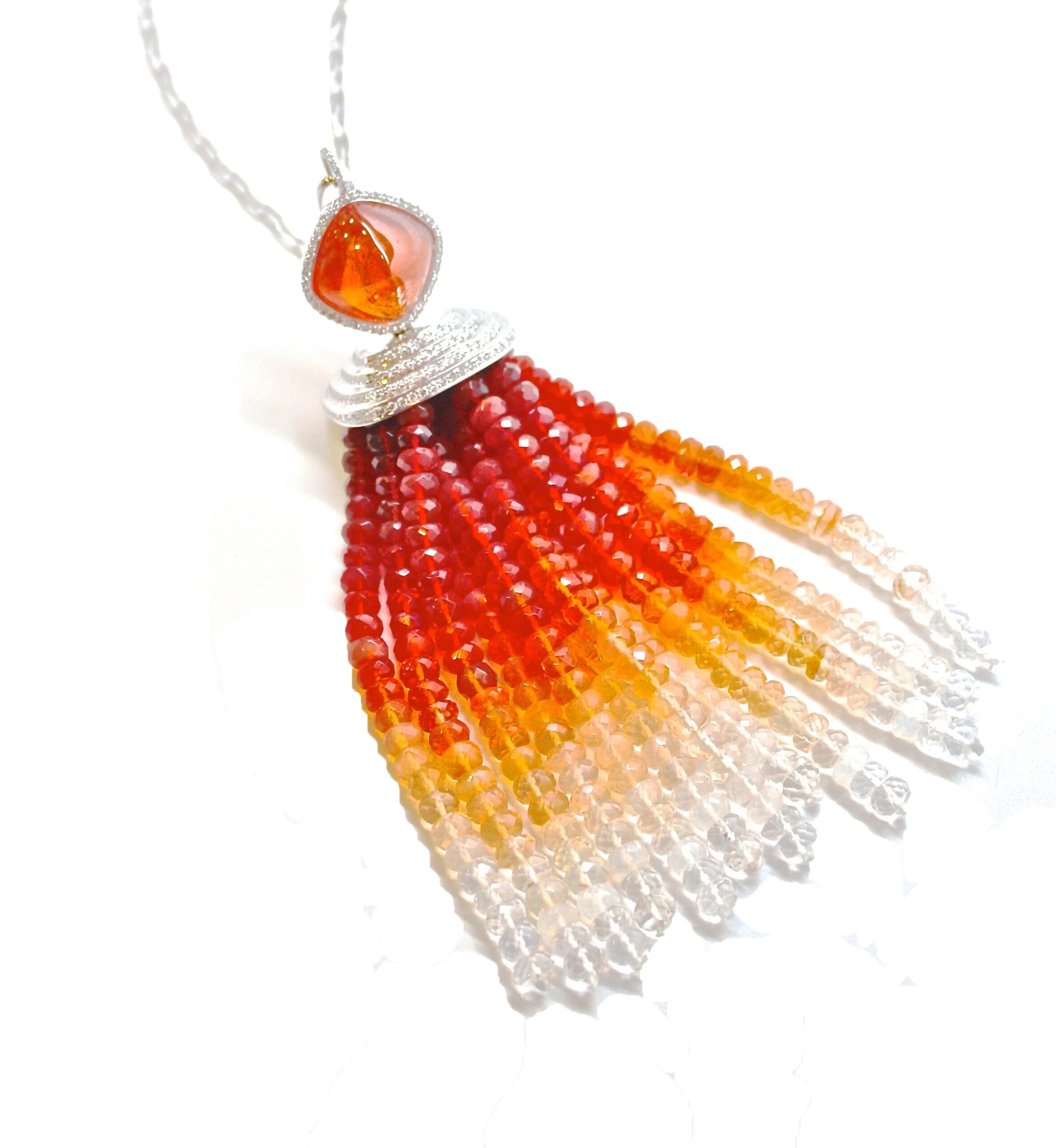   Fire Opal Colin Necklace    
