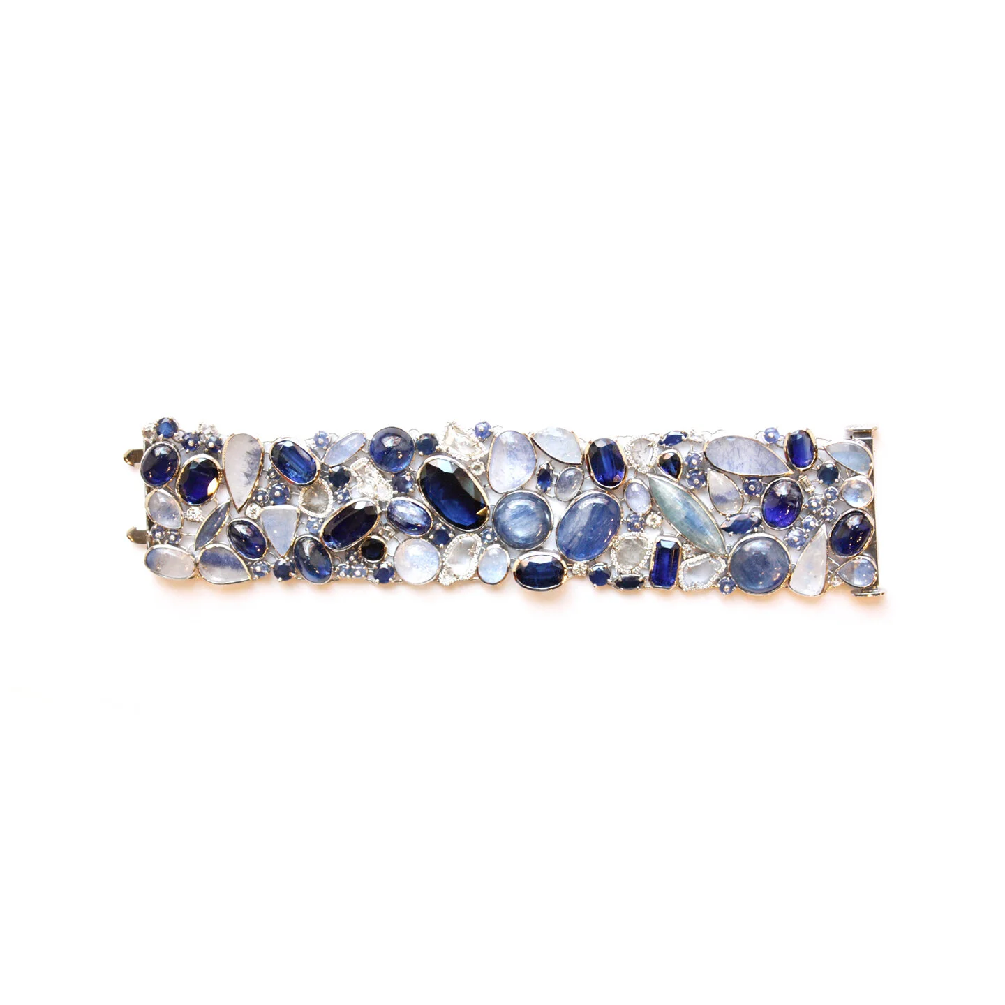  Kyanite and Sapphire Cleopatra Bracelet 