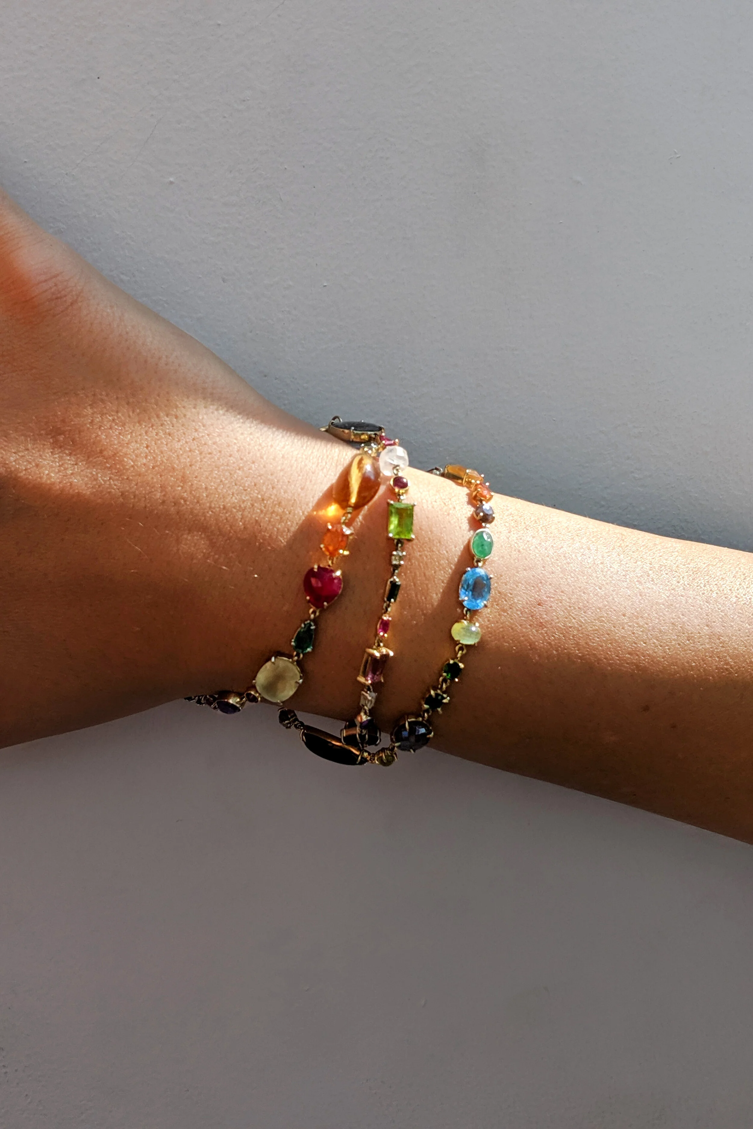  When I'm in a pinch for some wrist jewelry, I like to transform my Baby Necklace into a Baby Bracelet. Since my necklace is bespoke to me, it's customized with my measurements, creating the perfect sizing. Usually, each Baby Necklaces is customized 