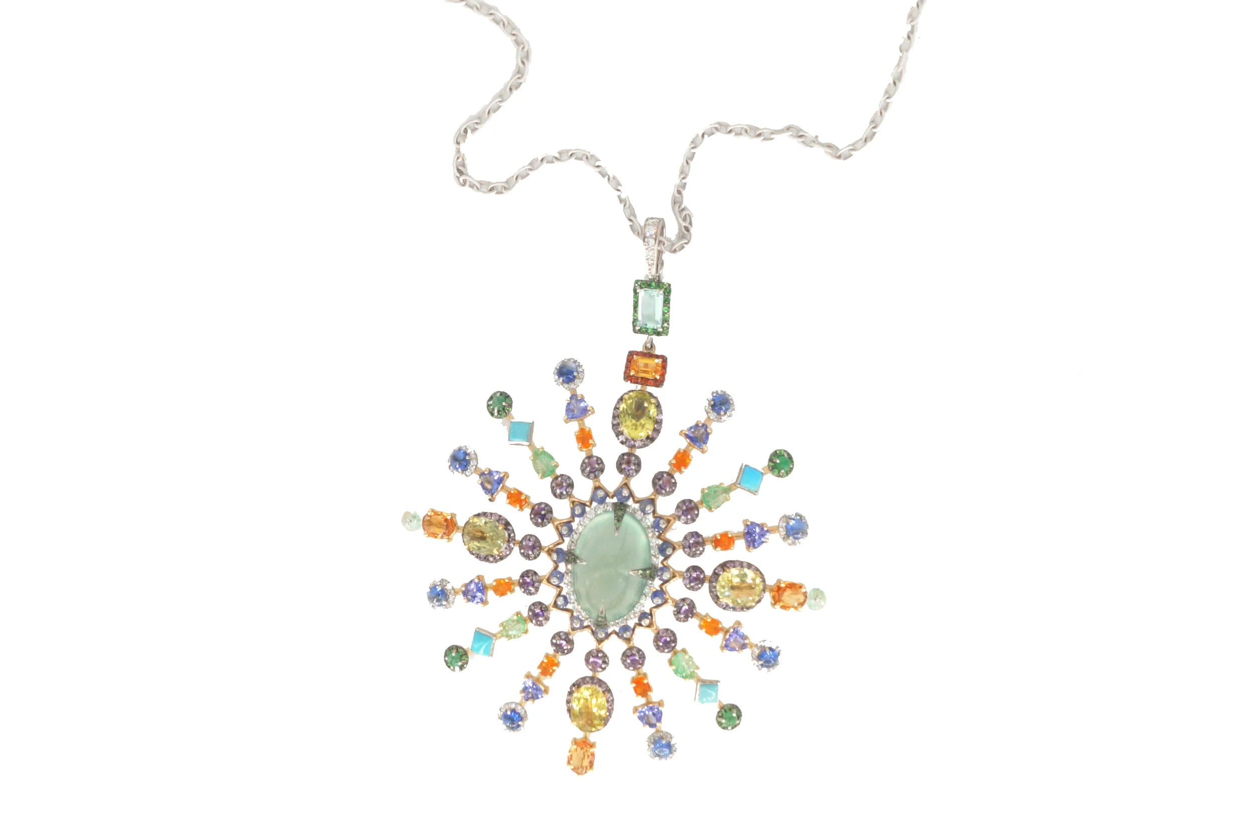 Prehnite Tavous Necklace