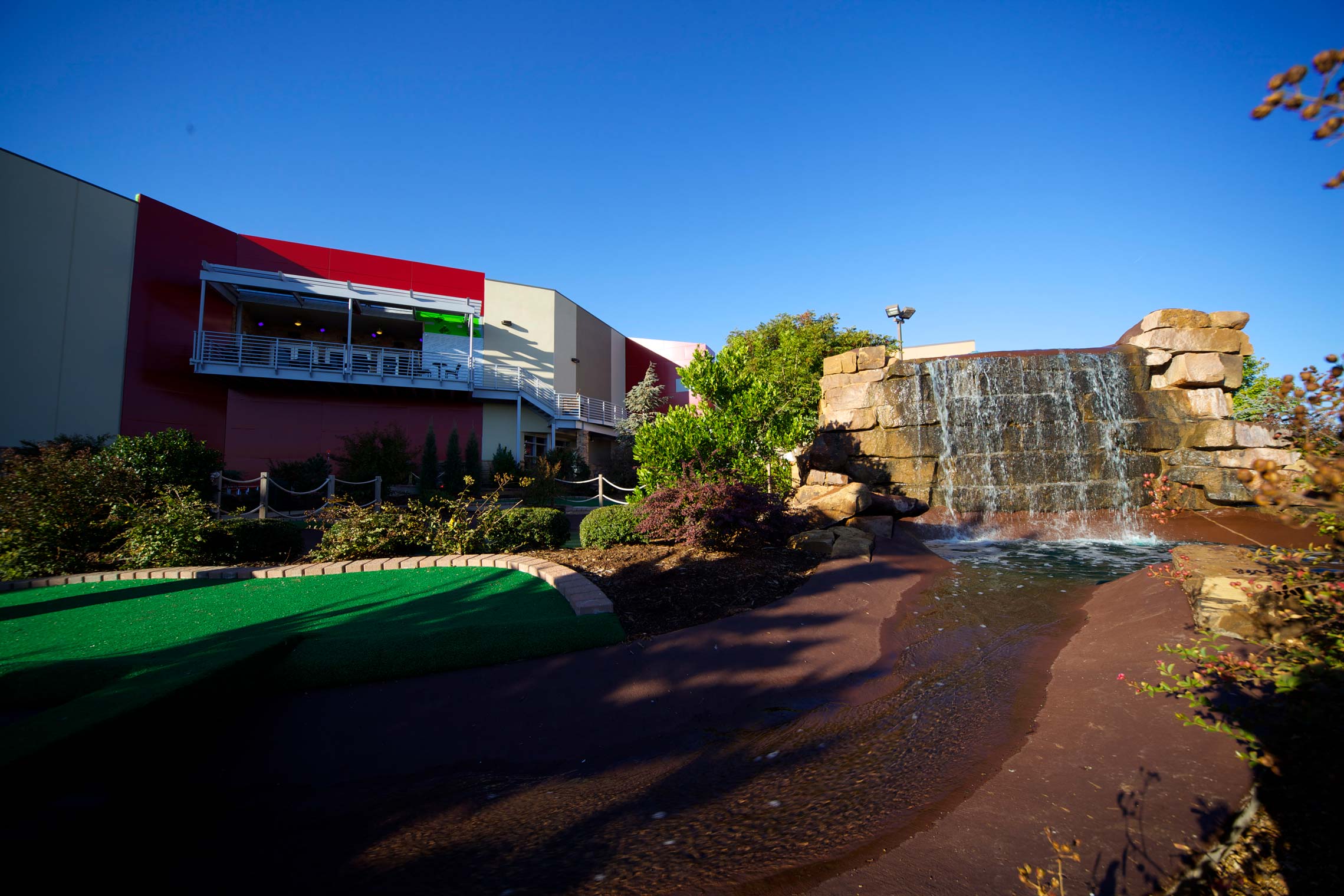 Waterfall on Mini Golf Course