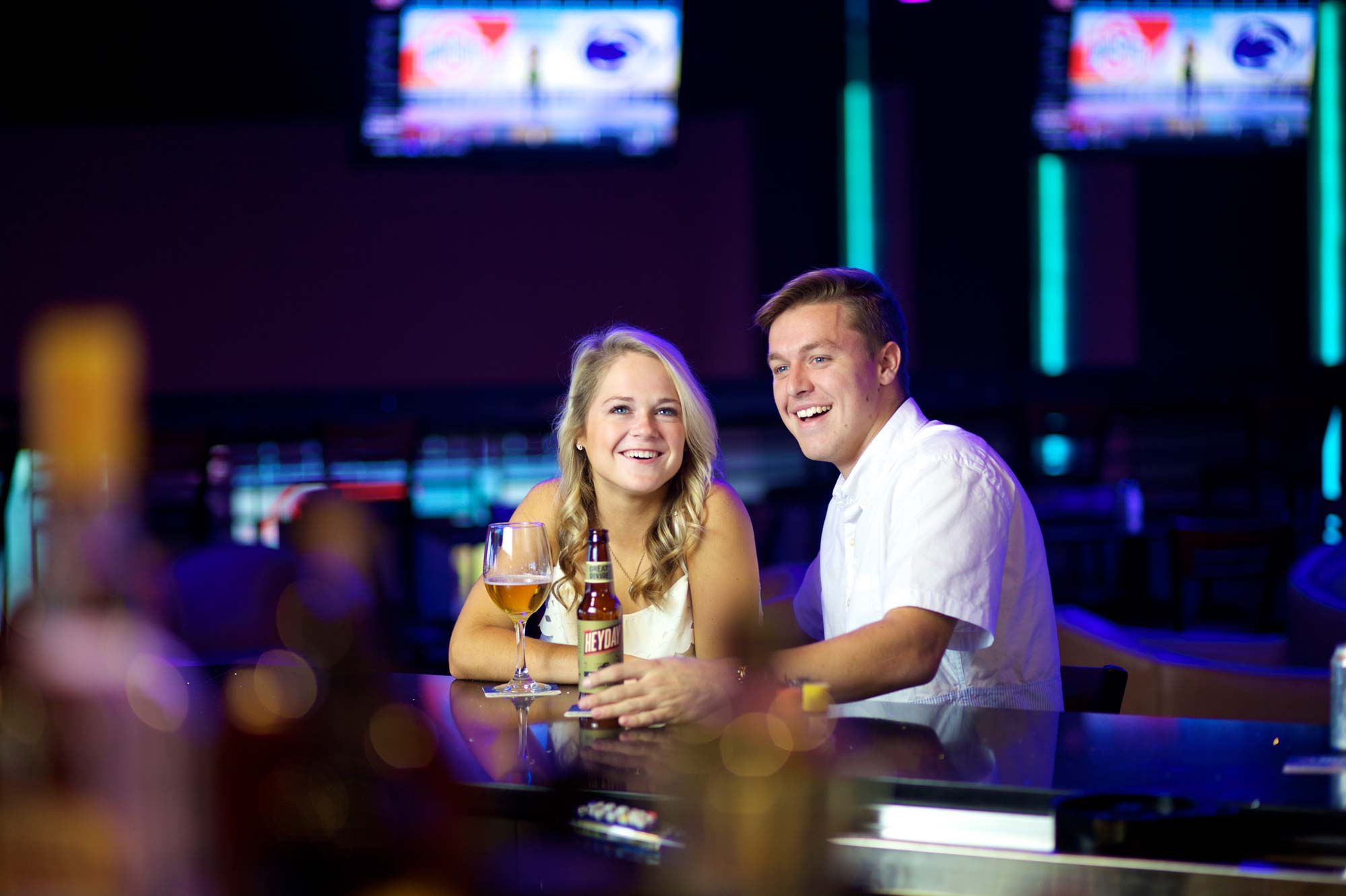 bar with delicious drinks