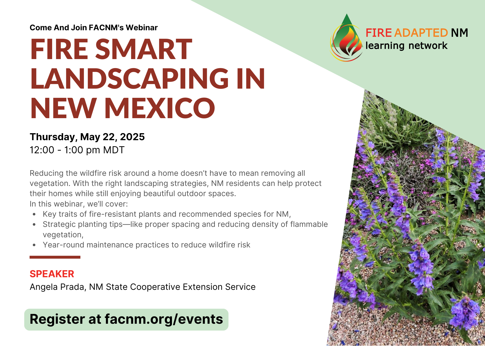 Partner Webinar: Fire Smart Landscaping in New Mexico