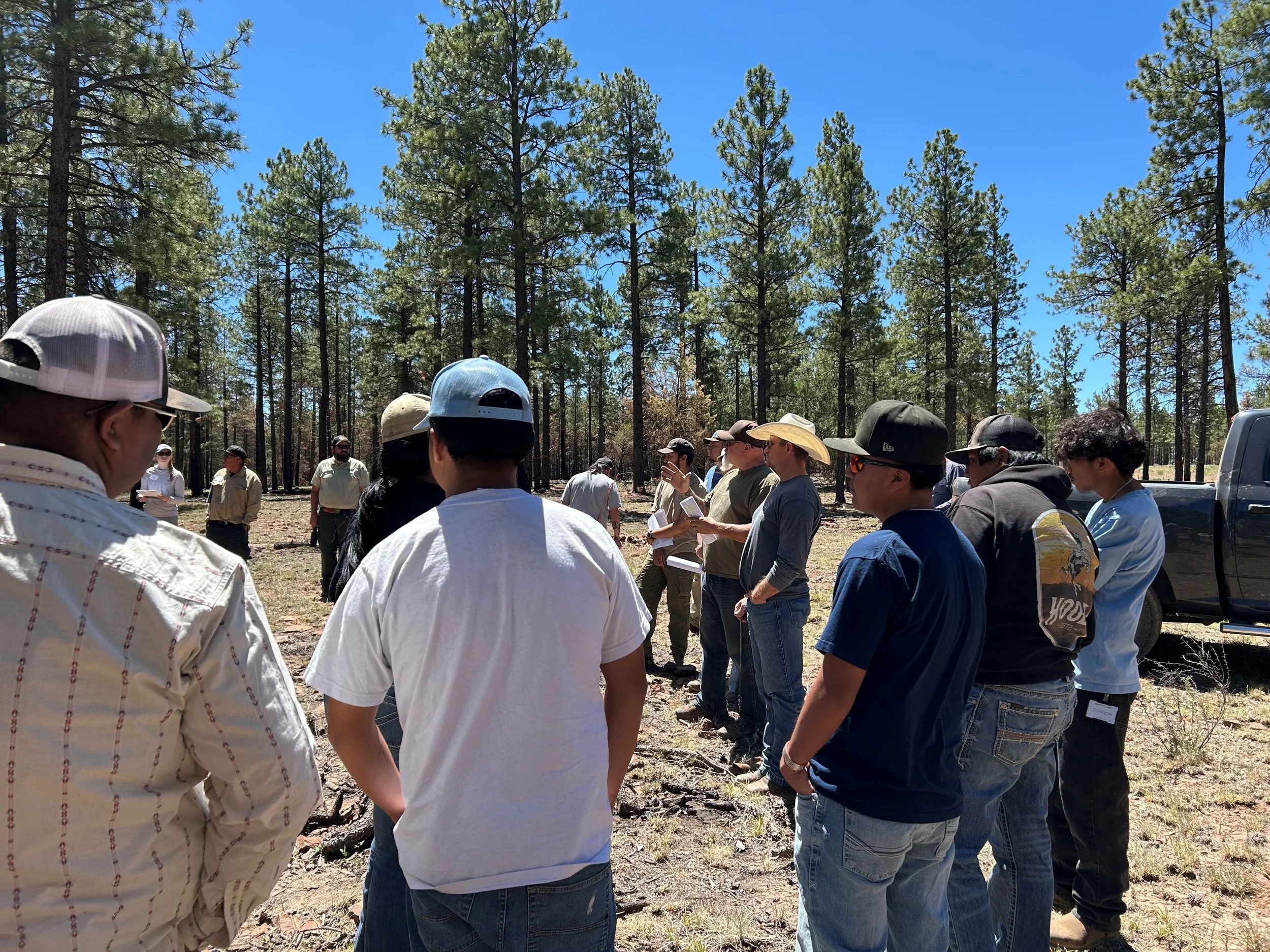  Interns with Ramah Navajo Forestry attended the tour, providing their observations and insights on what they heard and learned throughout the day 