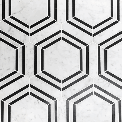 Thebuilderdepot_carrara-bianco-honed-hexagon-nero-strip-marble-mosaic-tile-2.gif