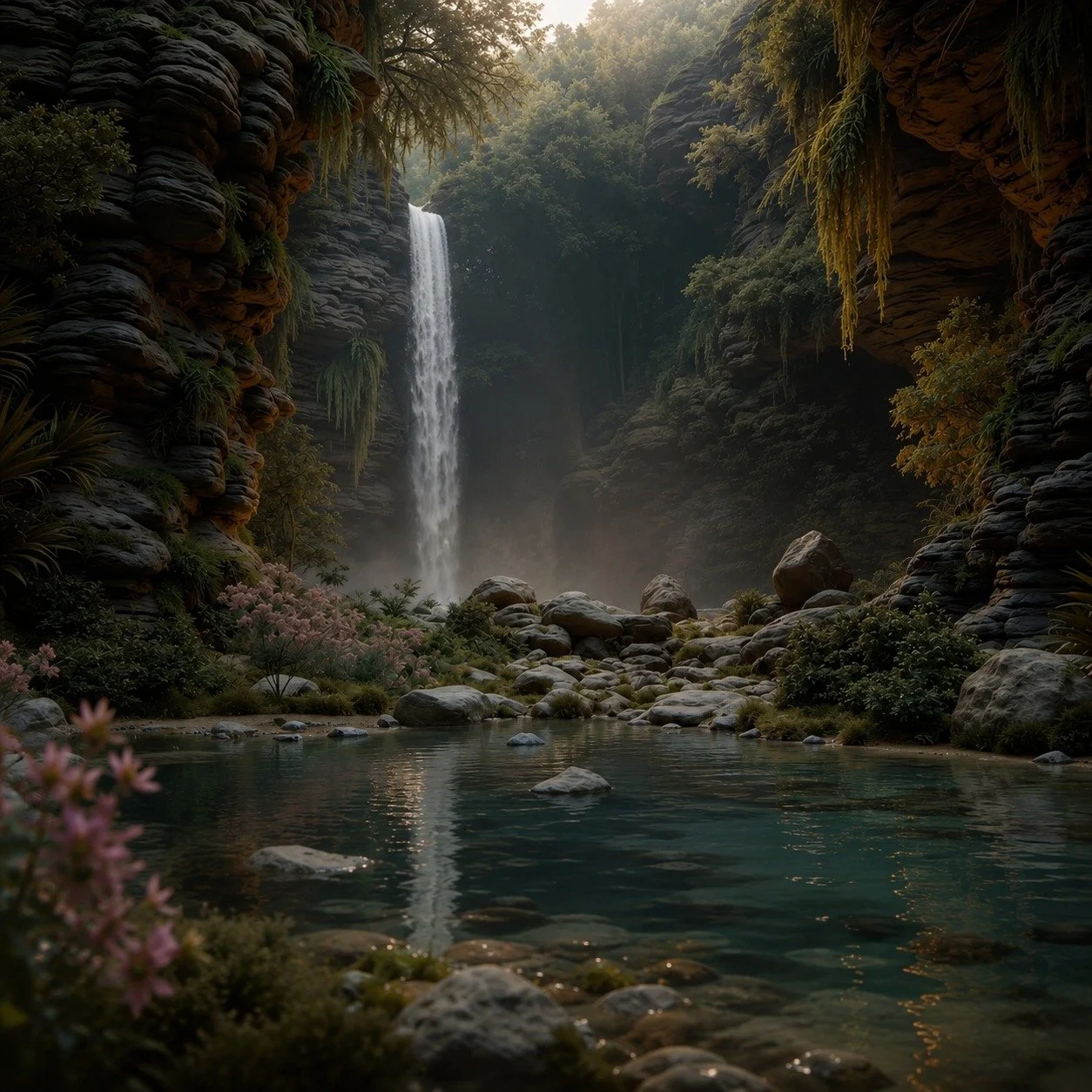 There are places in Aluna that require only stillness.

This is one of them.

#TheHiddenWorldofAluna #SpiritualFantasy #MagicalRealism