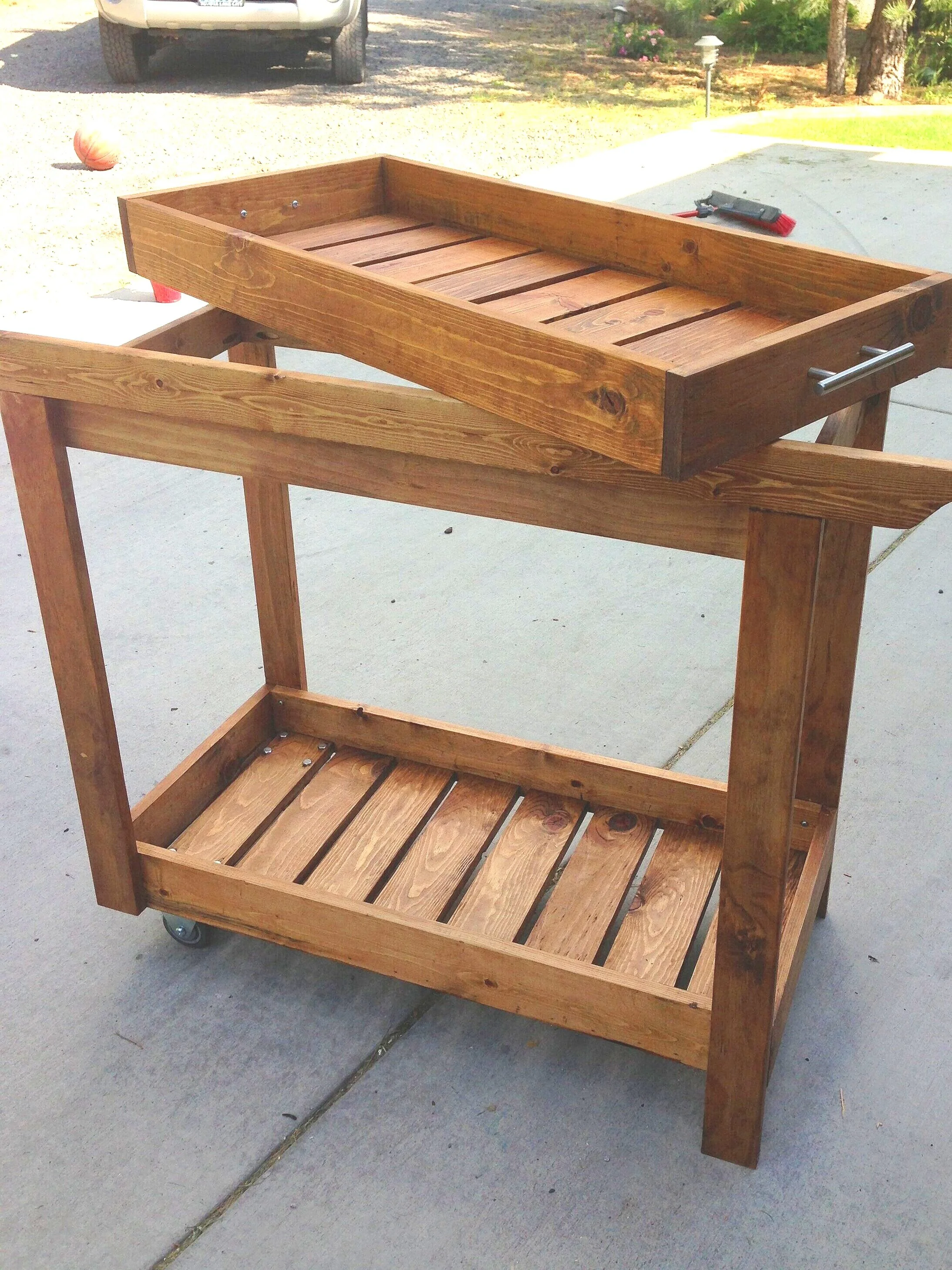 OUTDOOR CART & TRAY