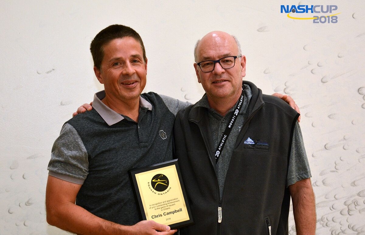 Chris Campbell (left) pictured with nominator Frank Pyka