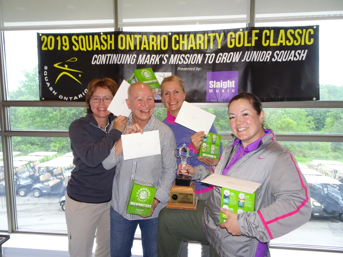 Women’s Division winners Stephanie Bazin, Lisa Coates, Nicole Garon and Carrie Chan
