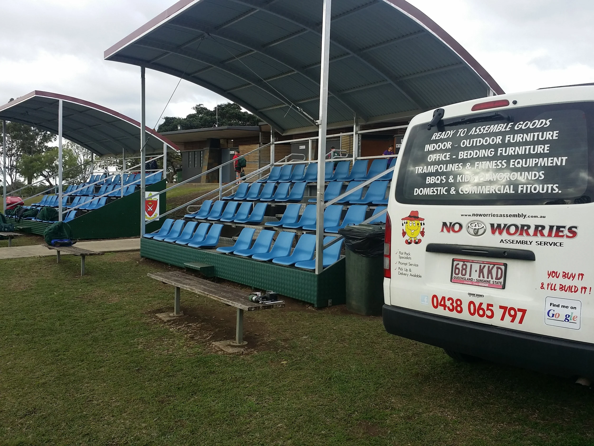 School - Outdoor Sports Seating Installation